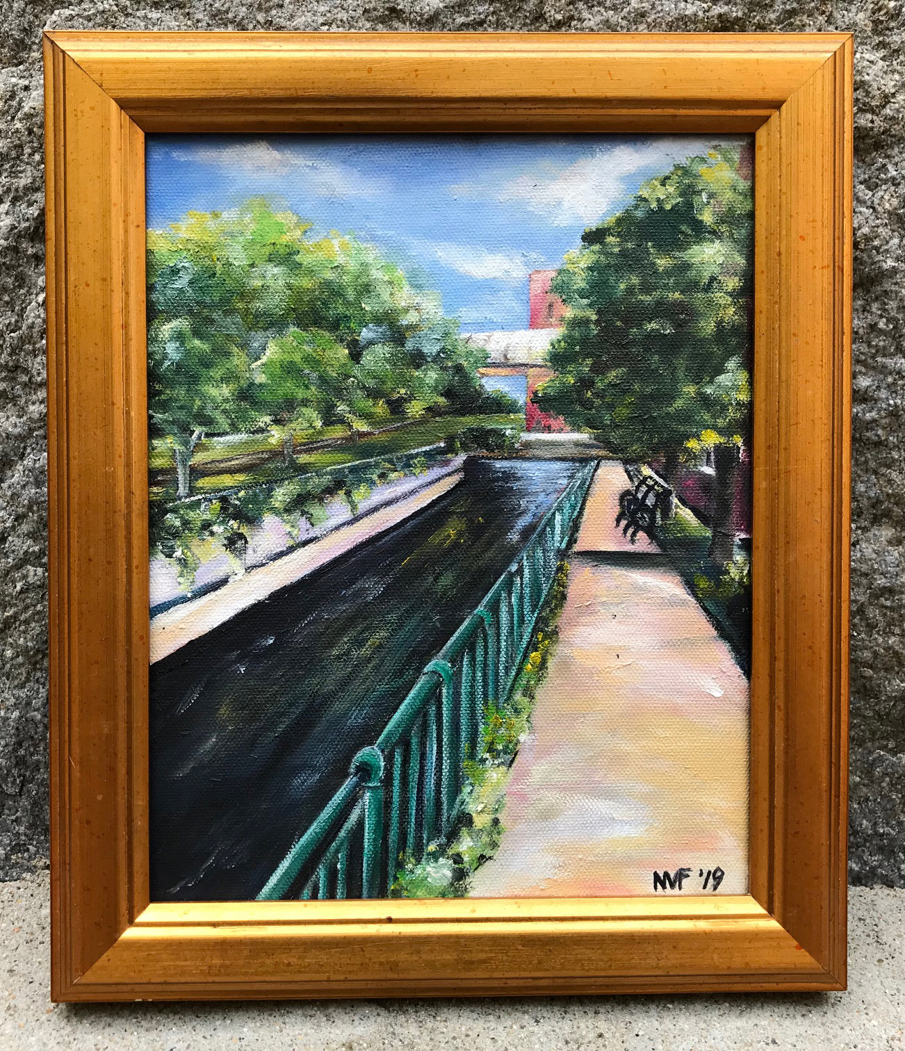 Norma VonFricken, Little Lucy East, Oil, 8" x 10", Price: $130