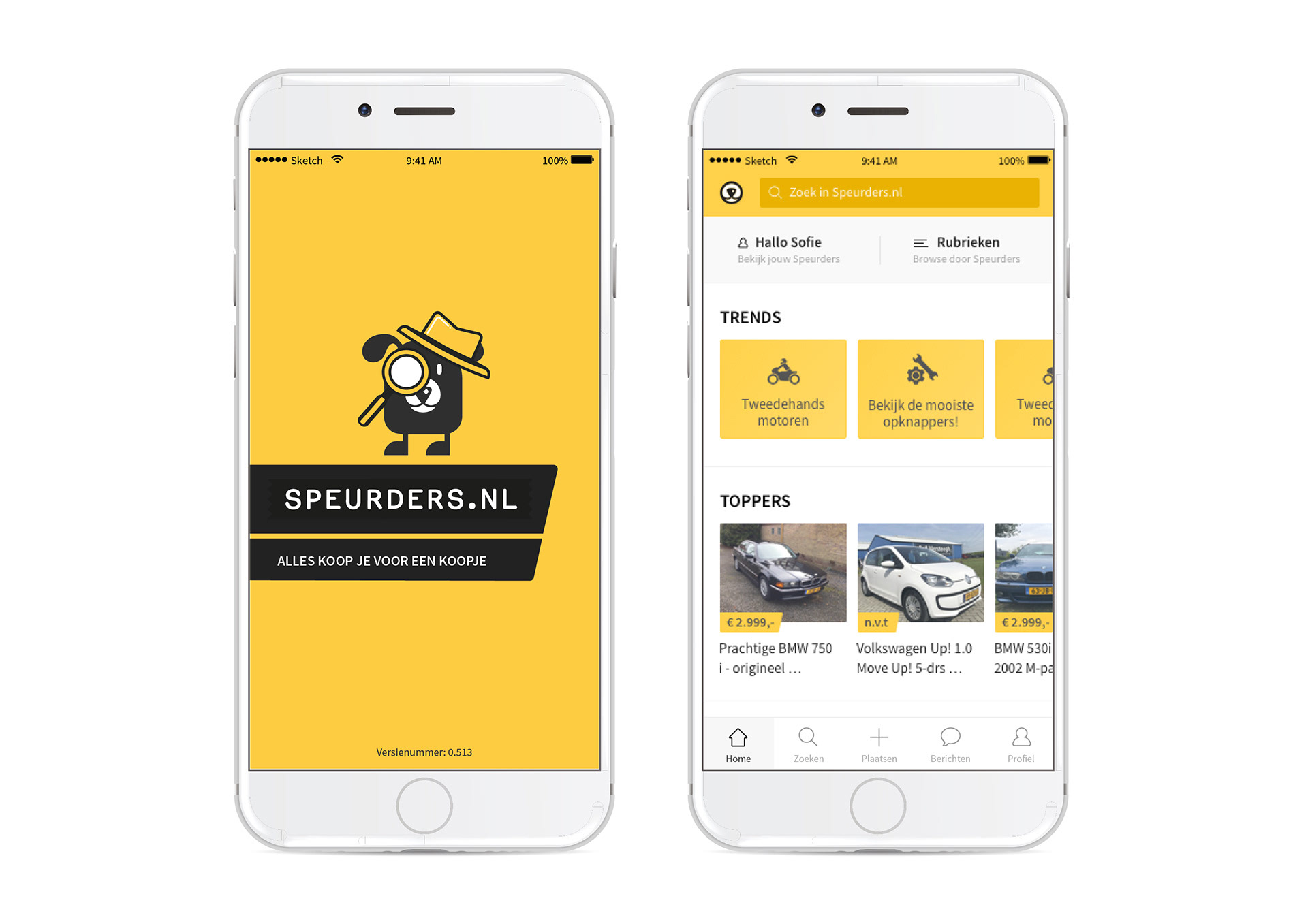 Speurders.nl App Design Concept by Milan Houter