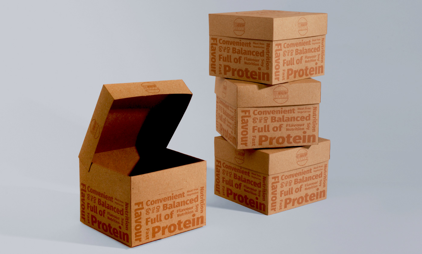 Bolton Packaging Designer, Packaging design for a burger company. Burger boxes piled on top of one another