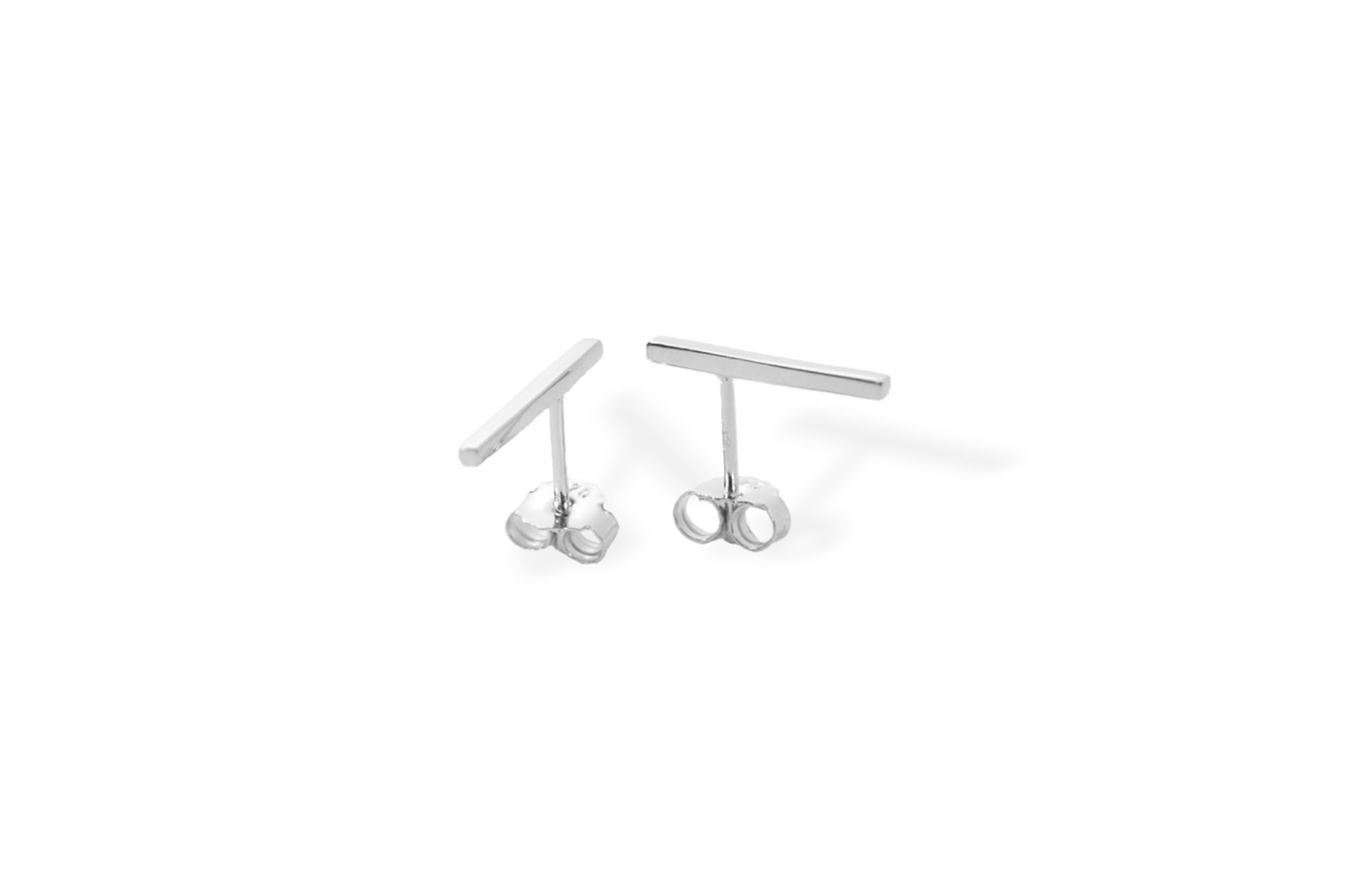 Sia Shafer silver earrings Product retail photography