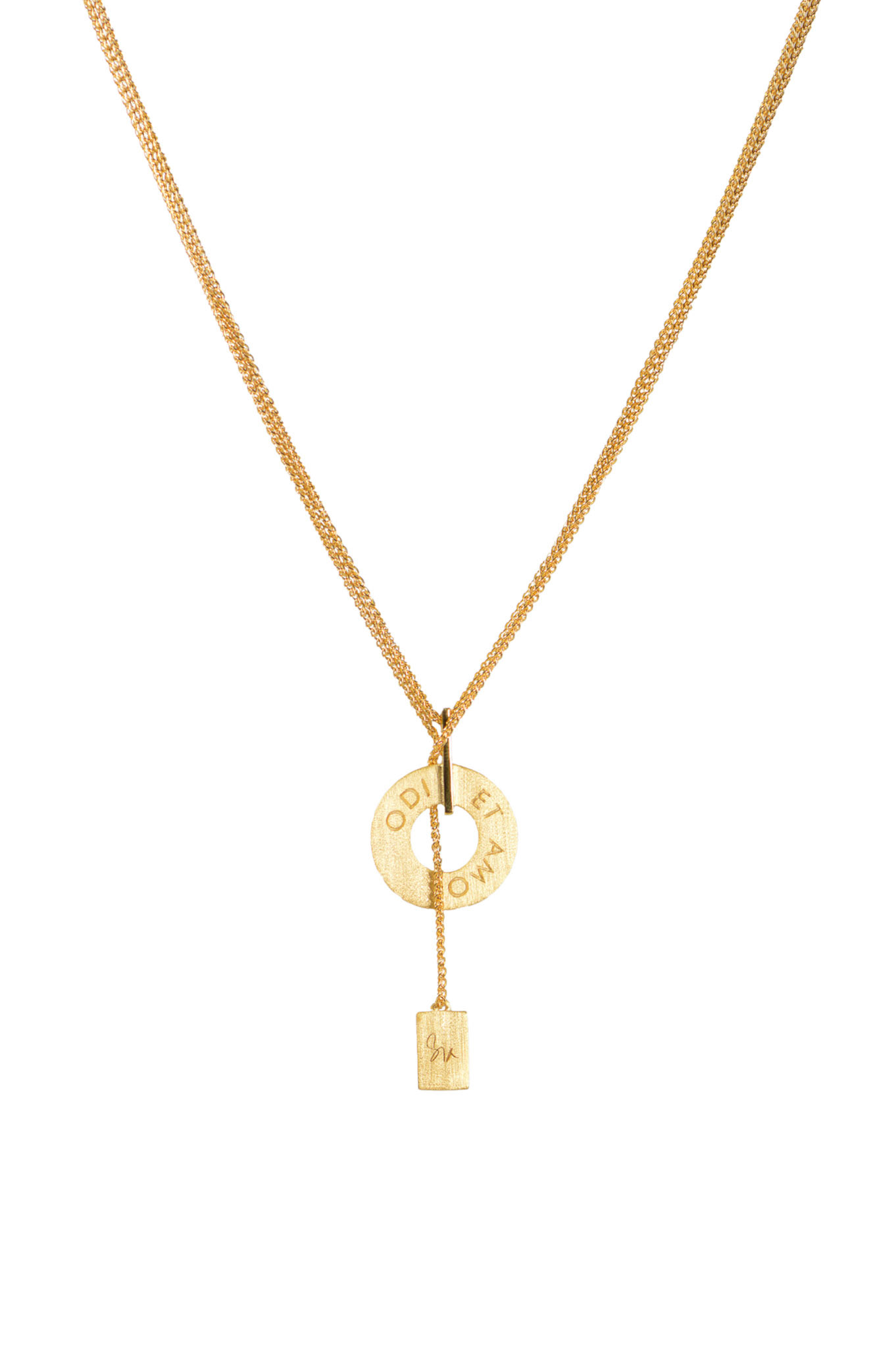 Sia Shafer gold necklace Product retail photography