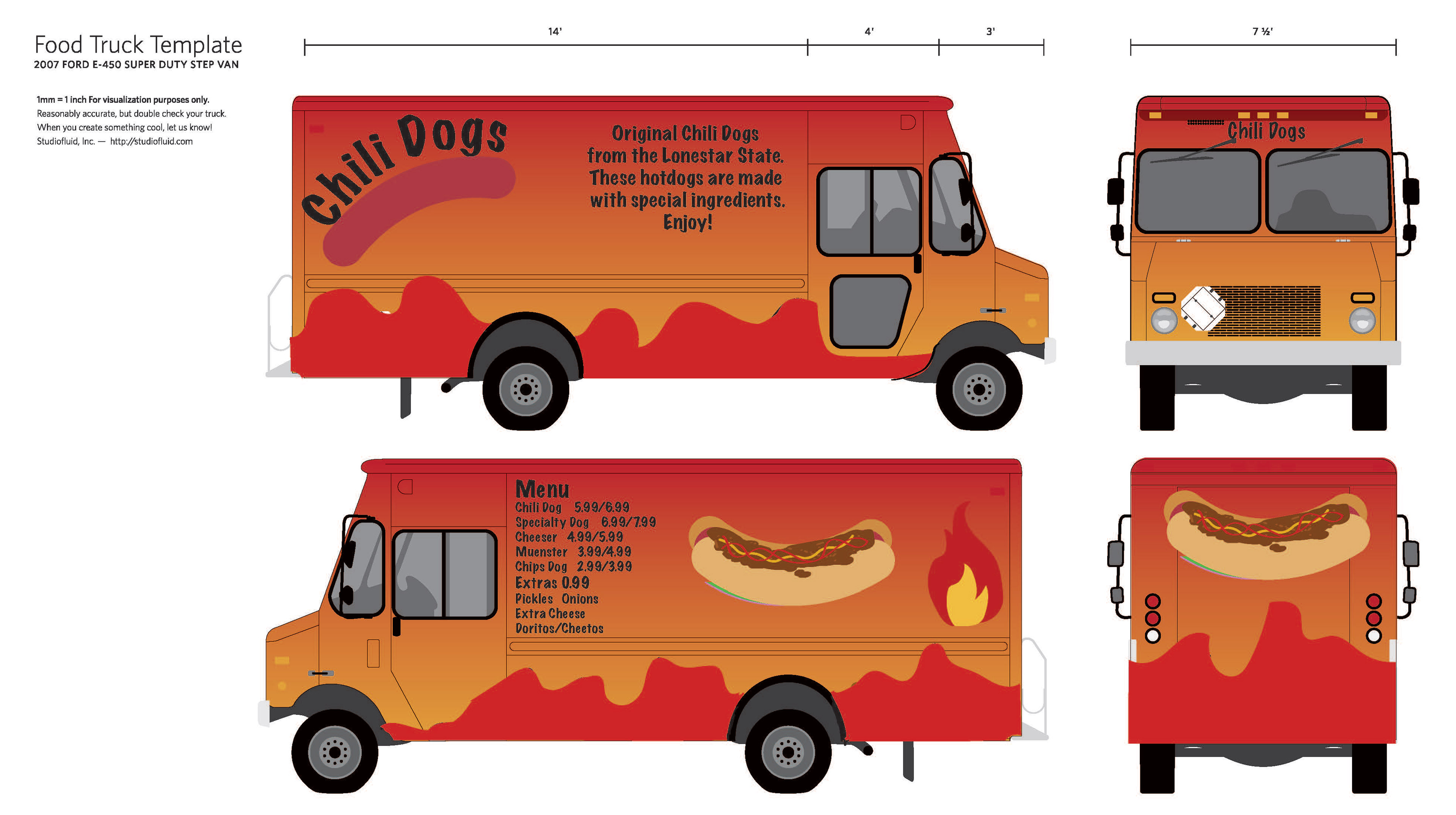 Food Truck Wrap Template