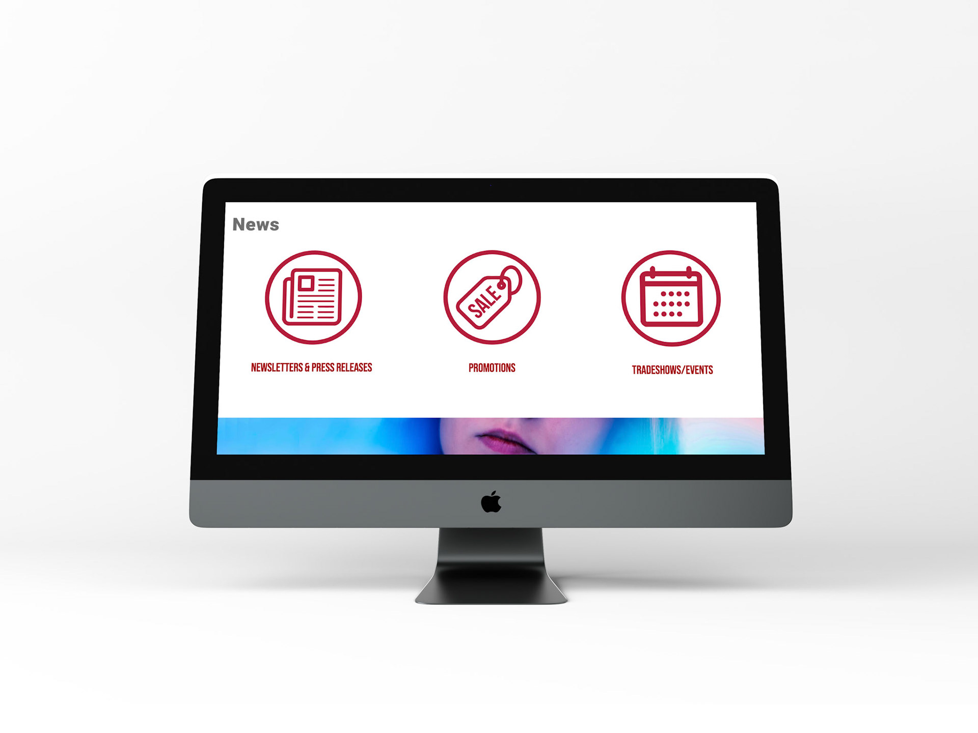 Icon graphics: link to corresponding pages