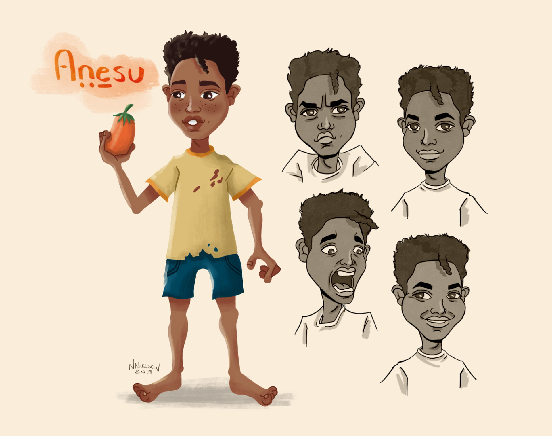 Anesu Character Design