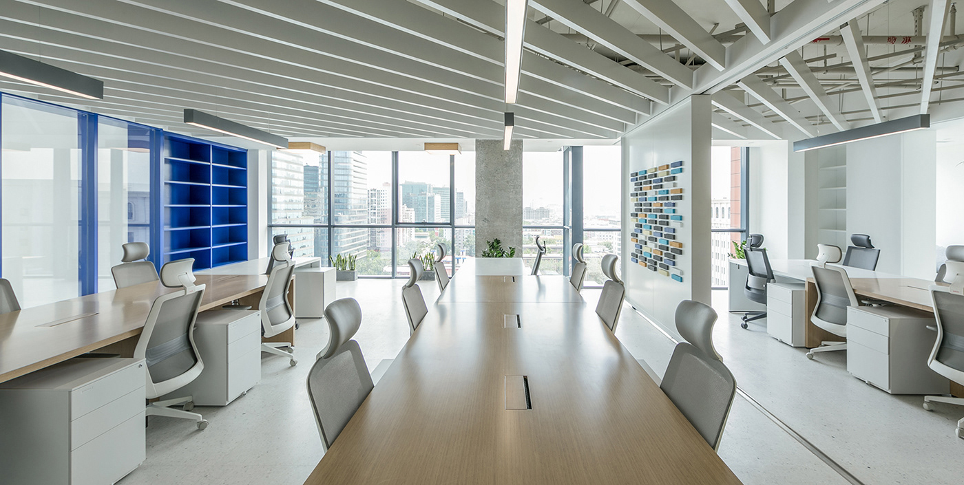 ramoprimo, leege, ufficio, tavoli comuni in legno, design interno, ufficio,