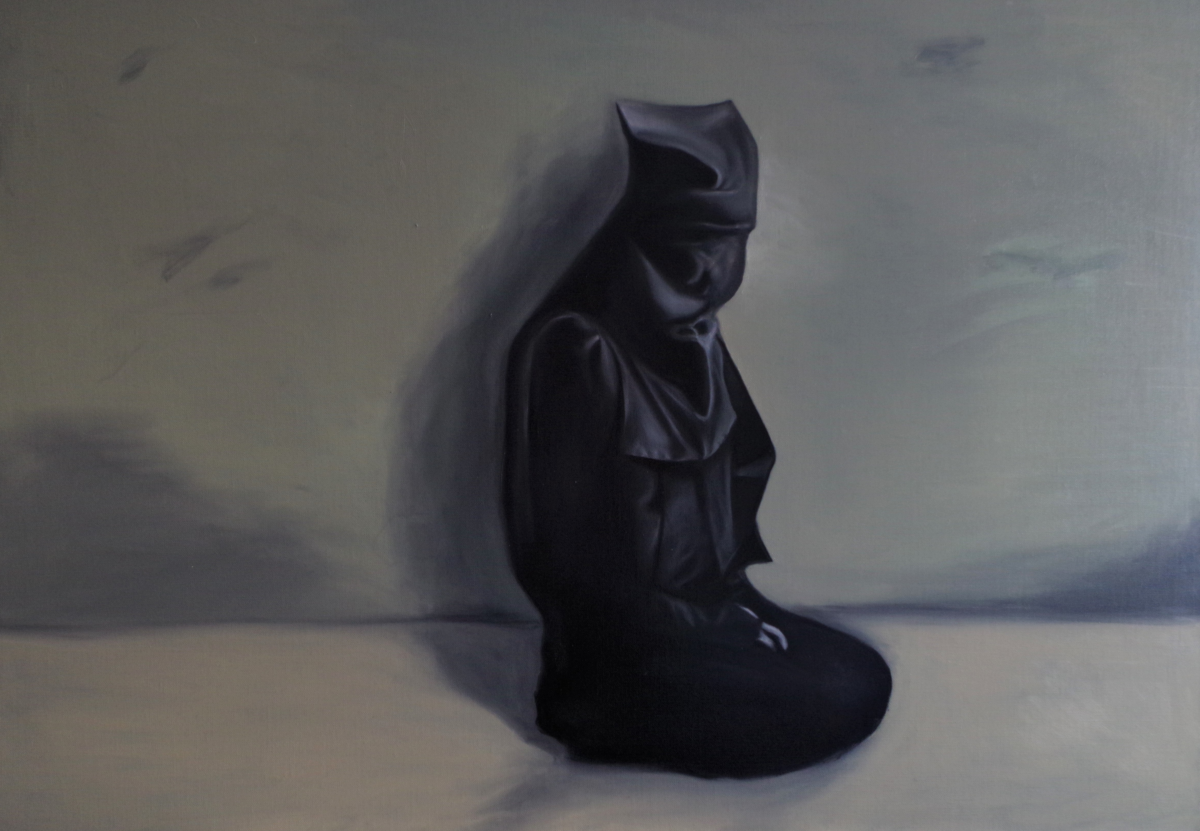 Kuroko I - 2017, Oil on linen 117x82cm
