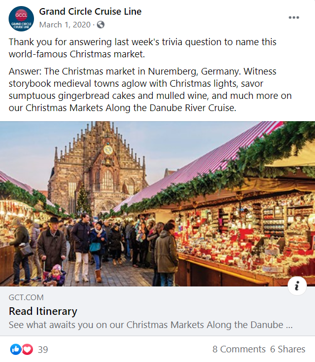 Grand Circle Cruise Line - Facebook