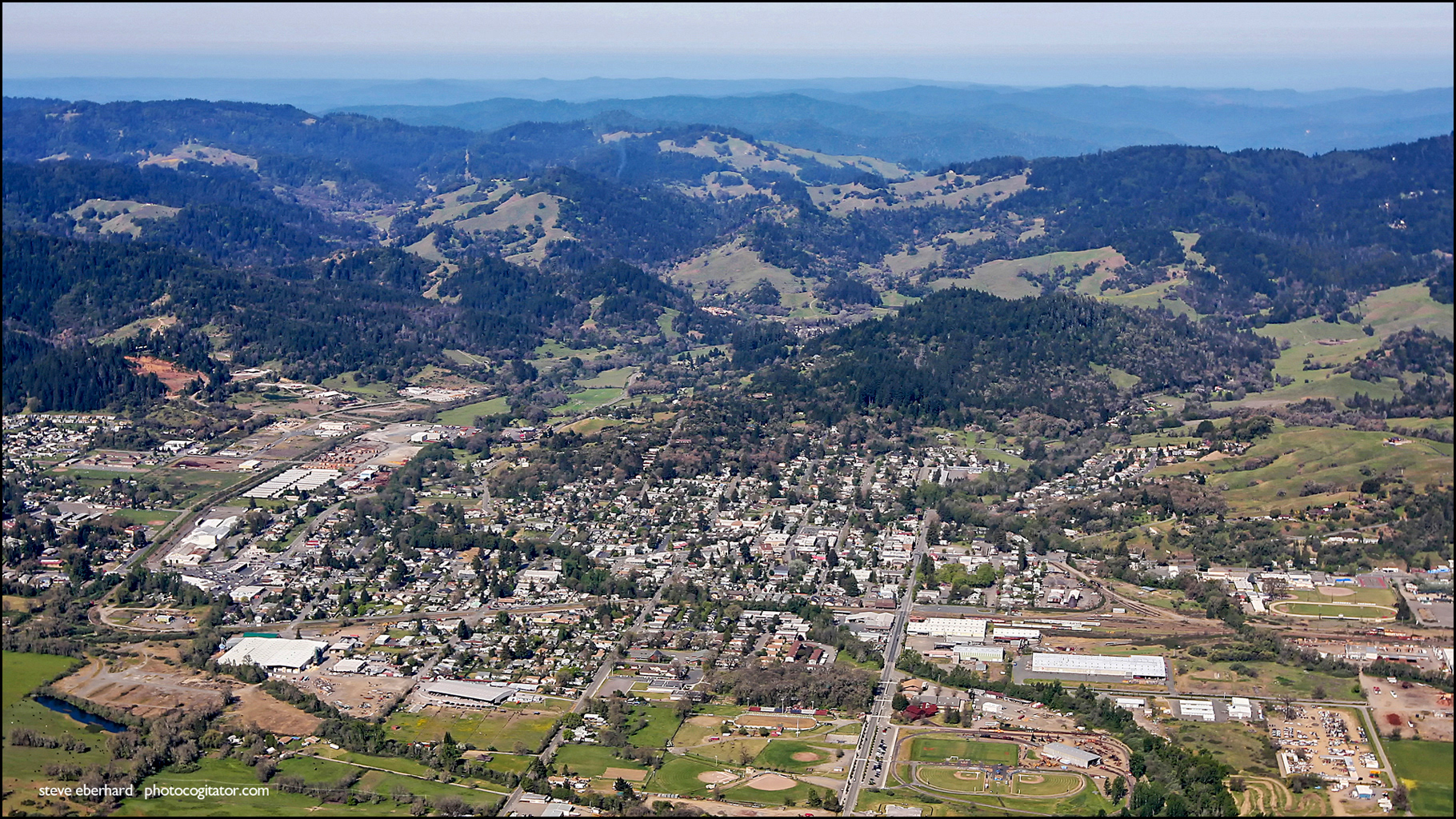 Willits looking west