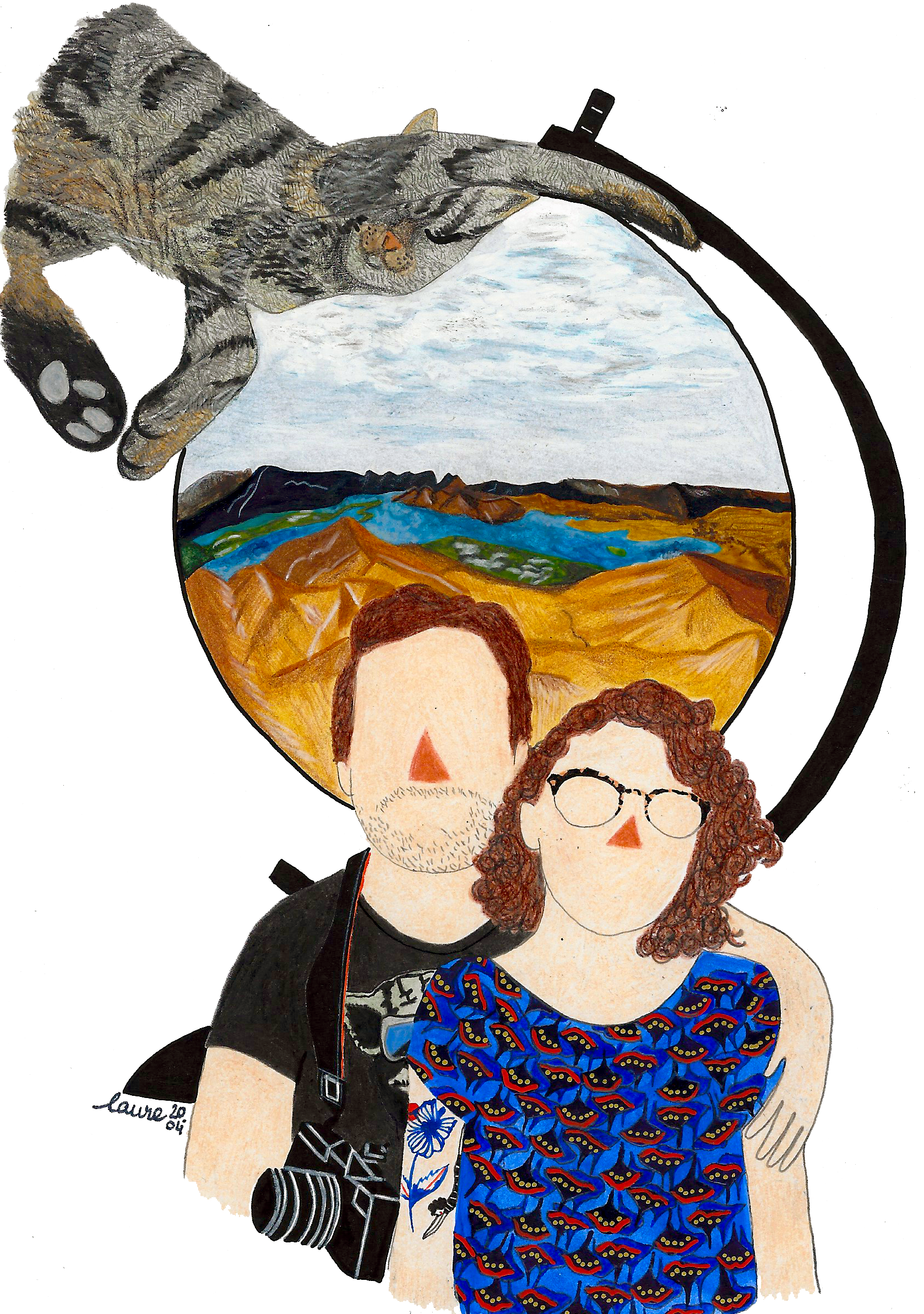 Custom Couple Portrait 2020