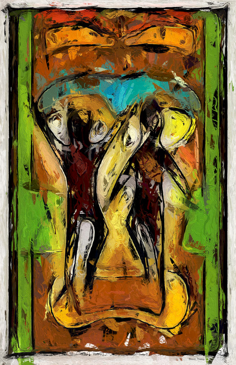 Tiki Creation Story 22x34 in.