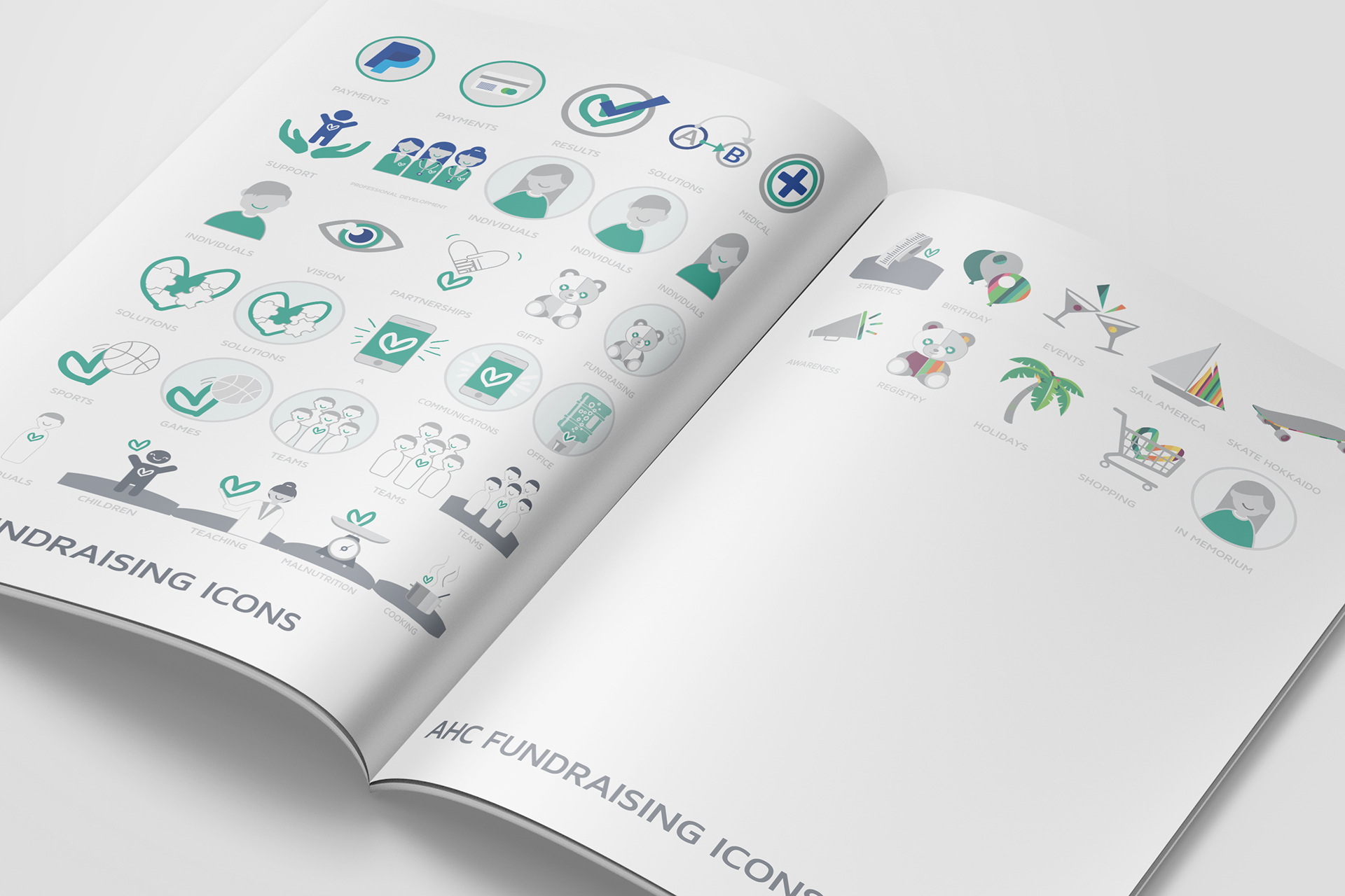 AHC: branded icons + Illustration design, 2019-2020