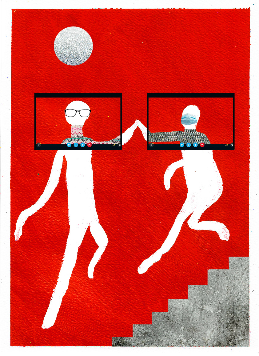 Zuzanna Paszkowska Wszyscy Osobno, Ilustracje do książki, III r. Grafika