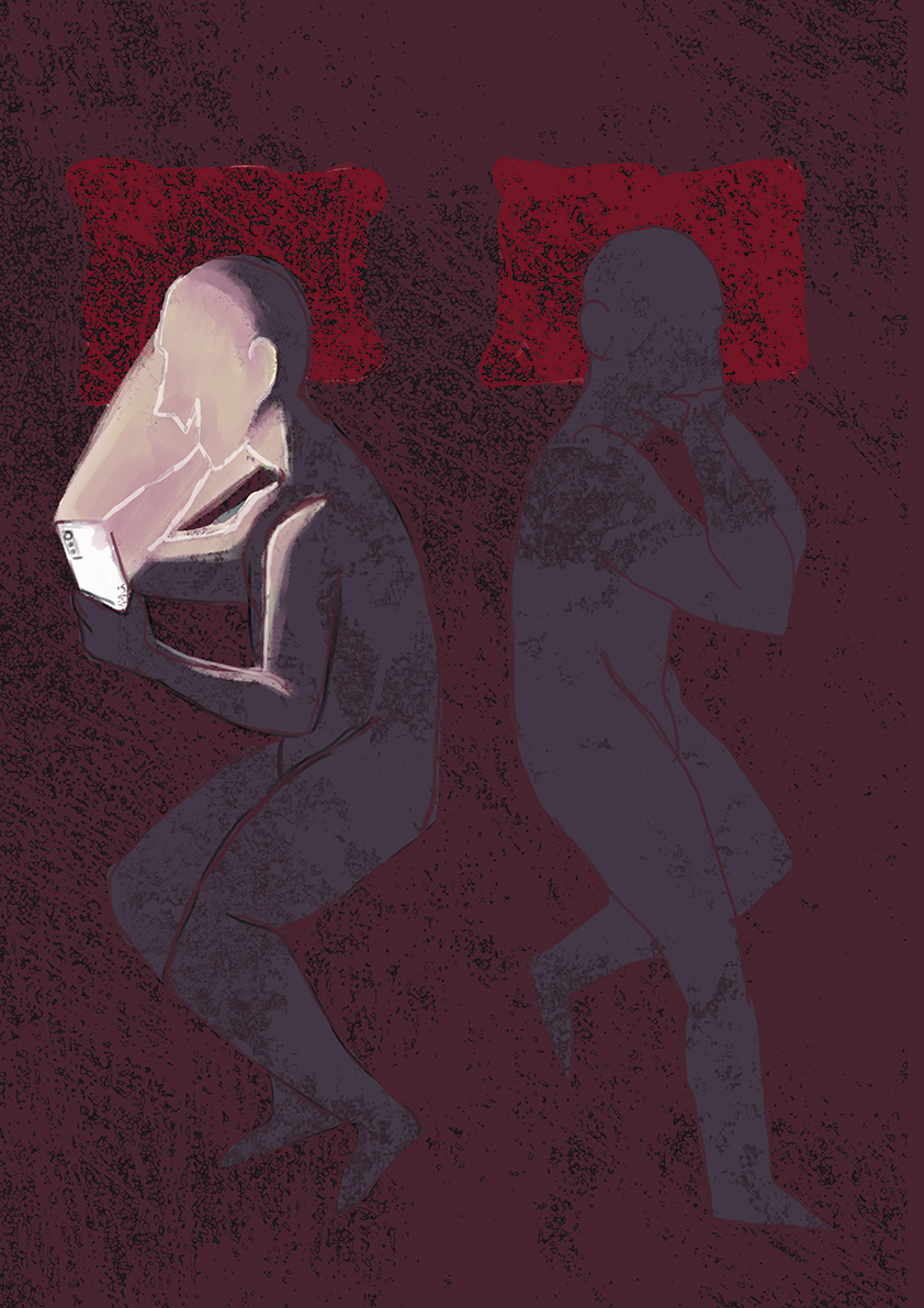 Aneta Tamul Wszyscy Osobno, cykl ilustracji, II r. Grafika