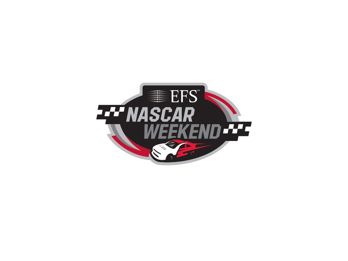 efs nascar weekend event logo design