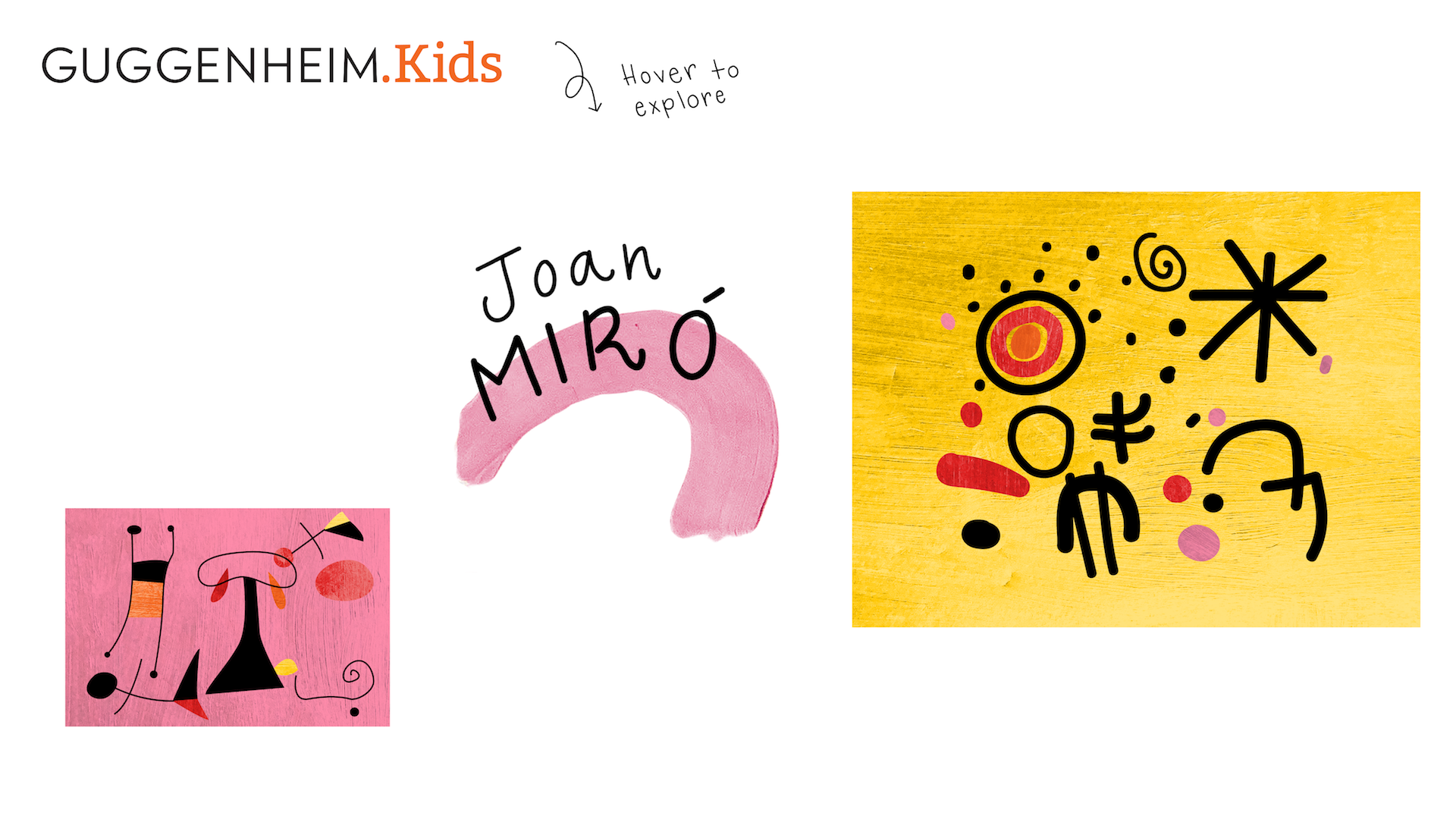 Joan Miró (pink) hover state
