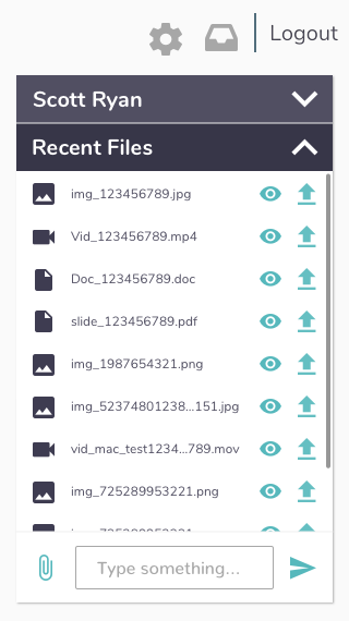 Chat Page (Mobile) #1 [RECENT FILES]