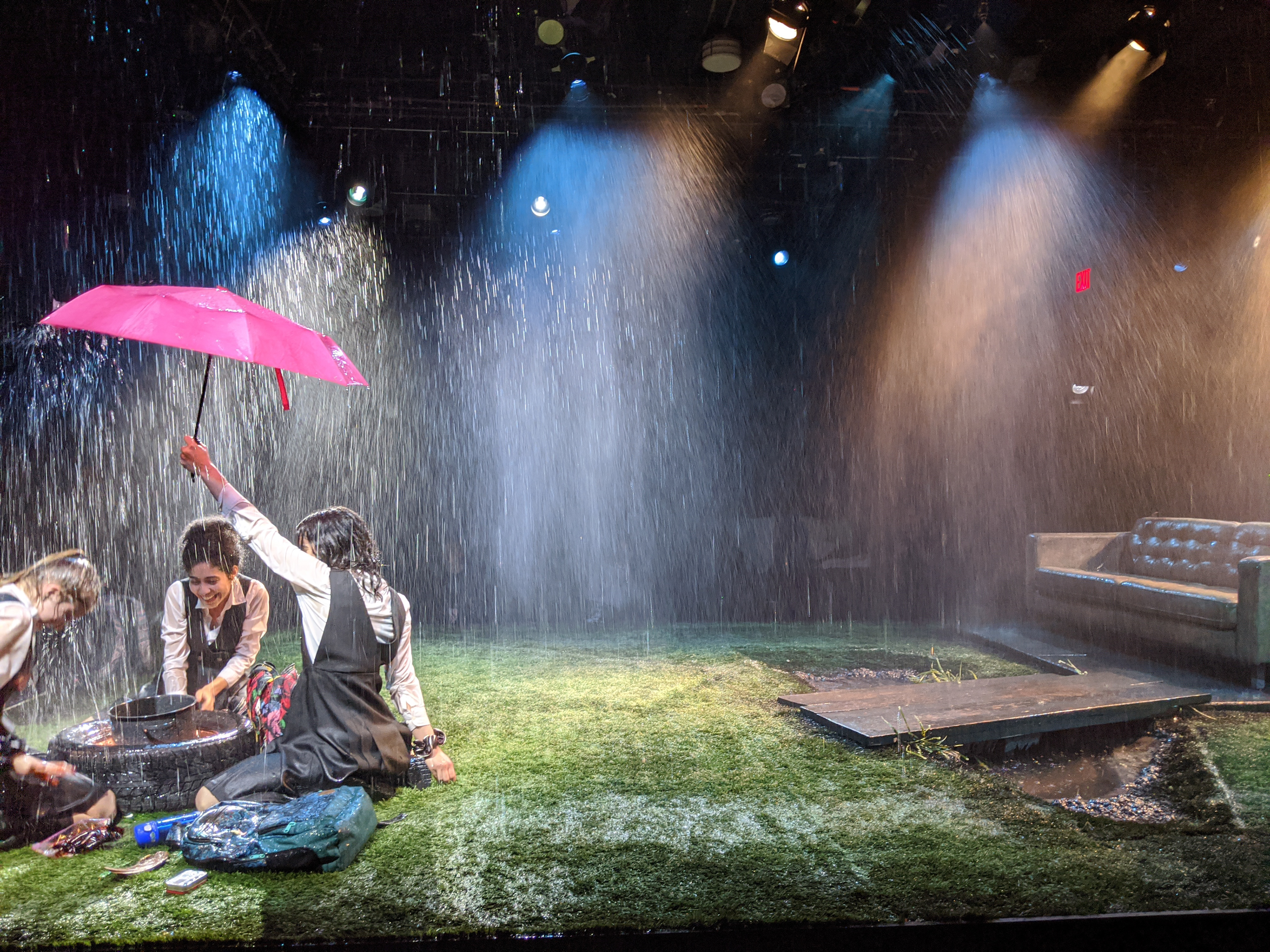 Full Stage Rain... several minutes long (Hunter College)