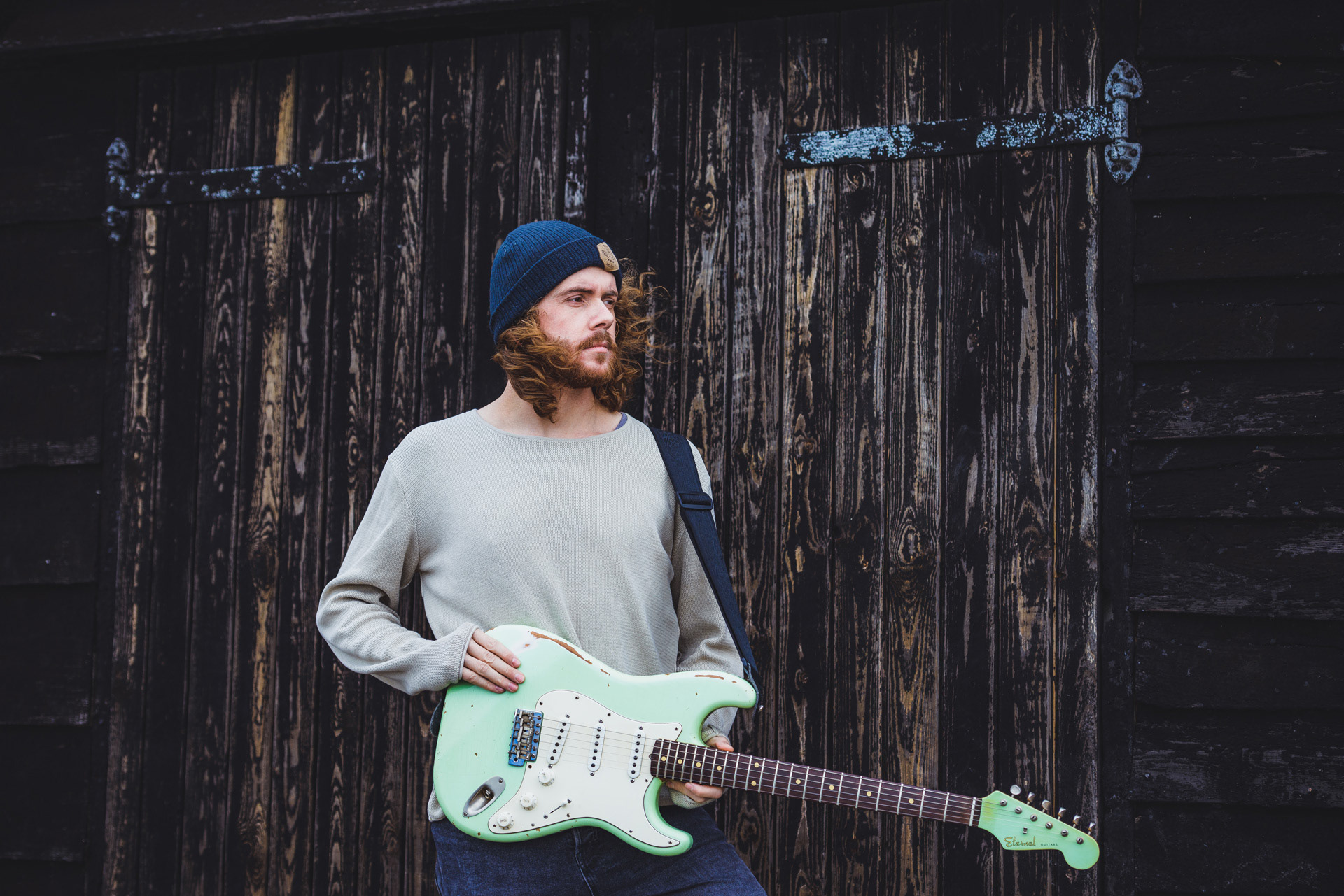 Shots of guitarist Sam Bell for promotional use