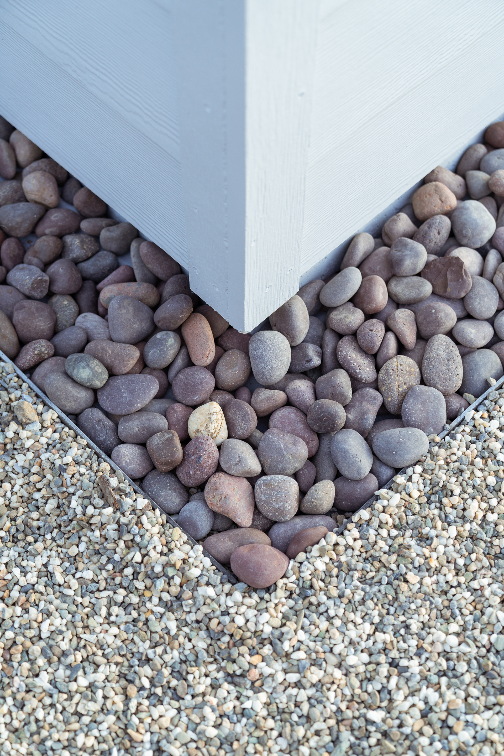 Mexican Pebbles and Salt & Pepper gravel
