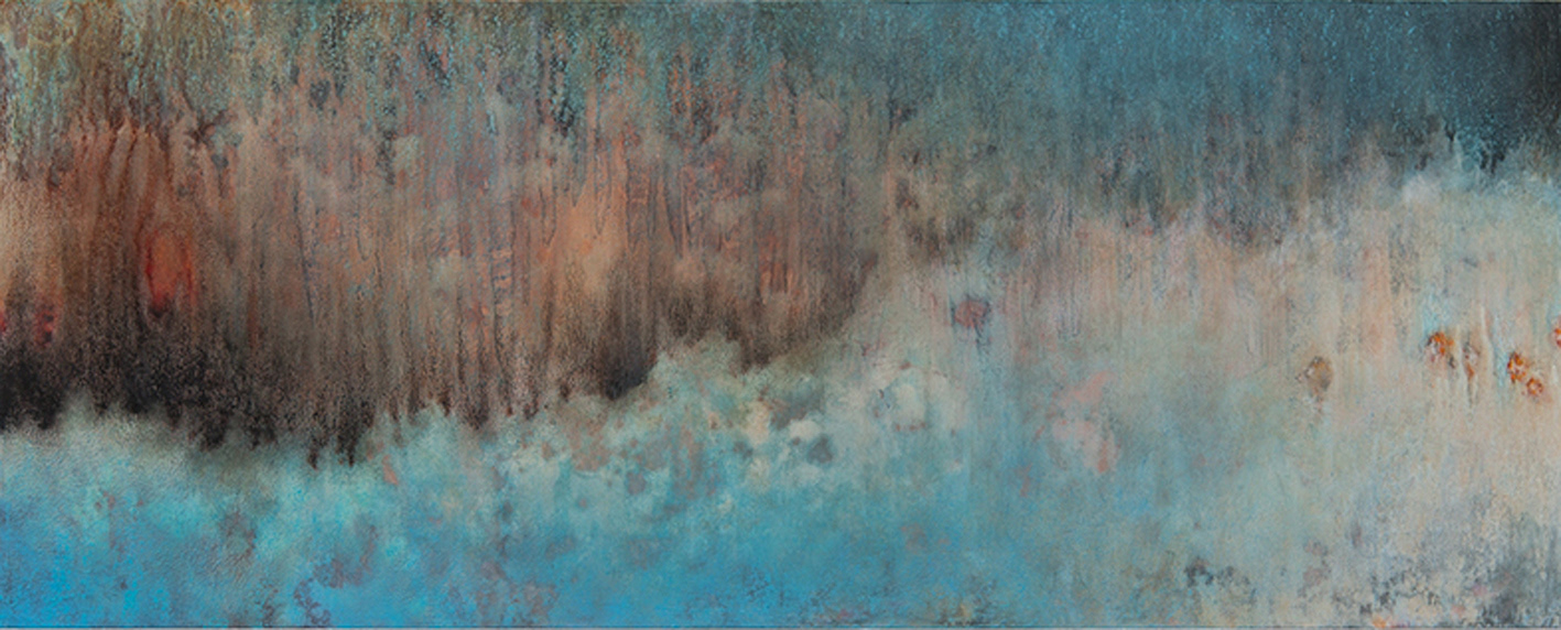 Huile sur aluminium, 40 x 100 cm, 2017