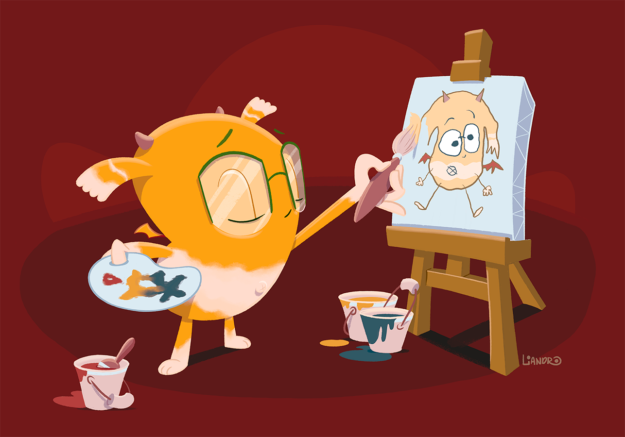 My take on Tobias, mascot of Topia (brazilian art event)