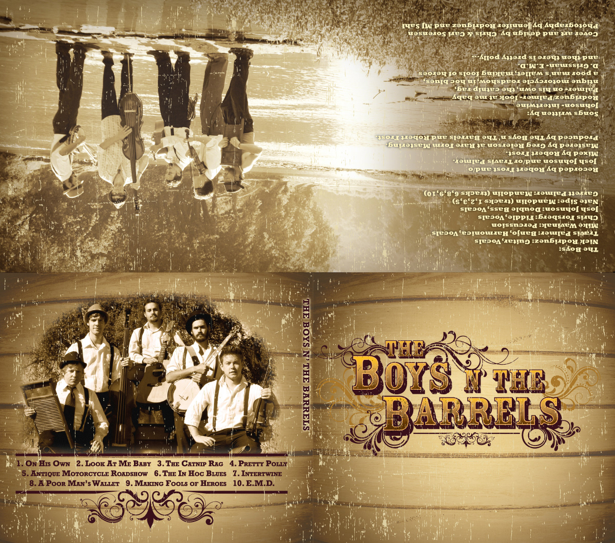 Full Digipack CD Case Layout