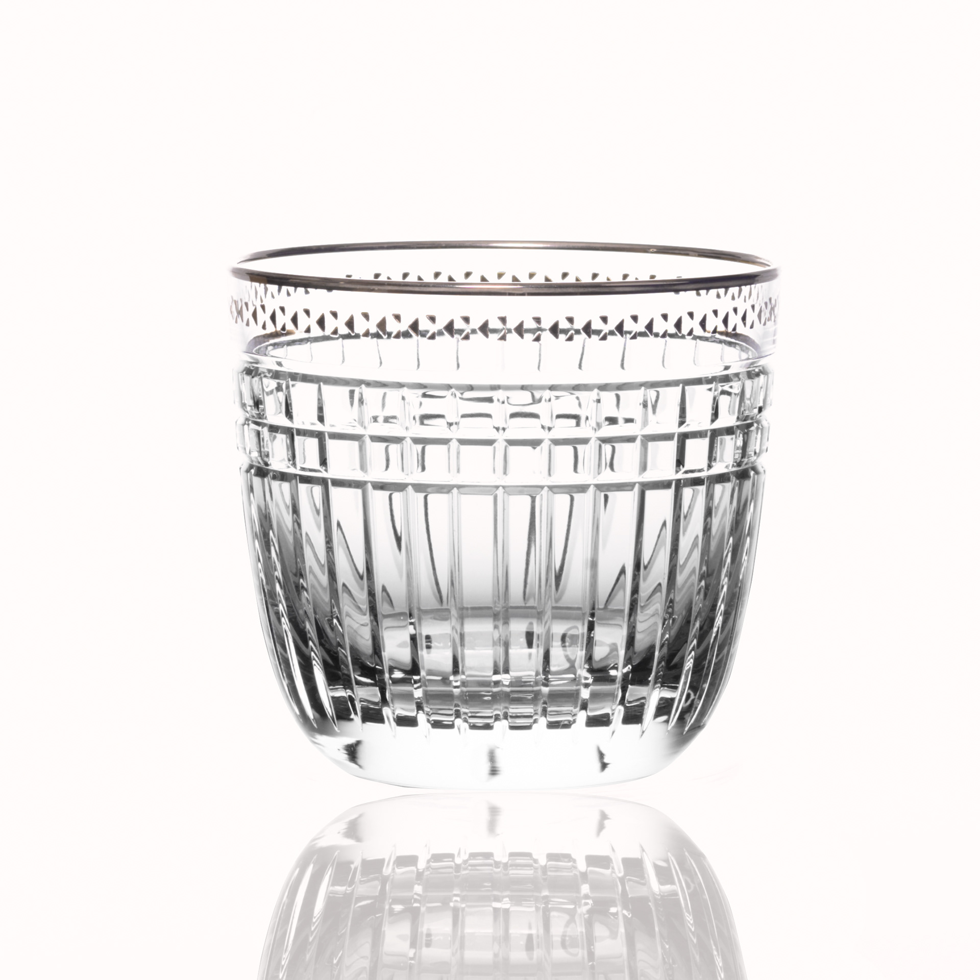 Gobelet Agatha cristal & platine - 322€