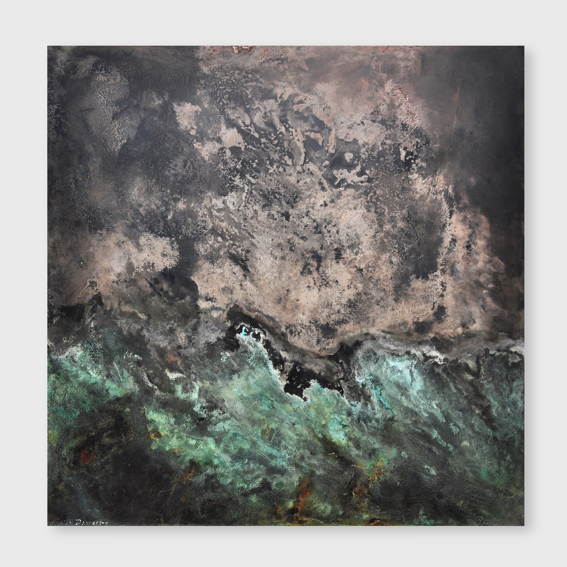 Tableau 100 x 100cm - Zinc & oxyde - 2 300€