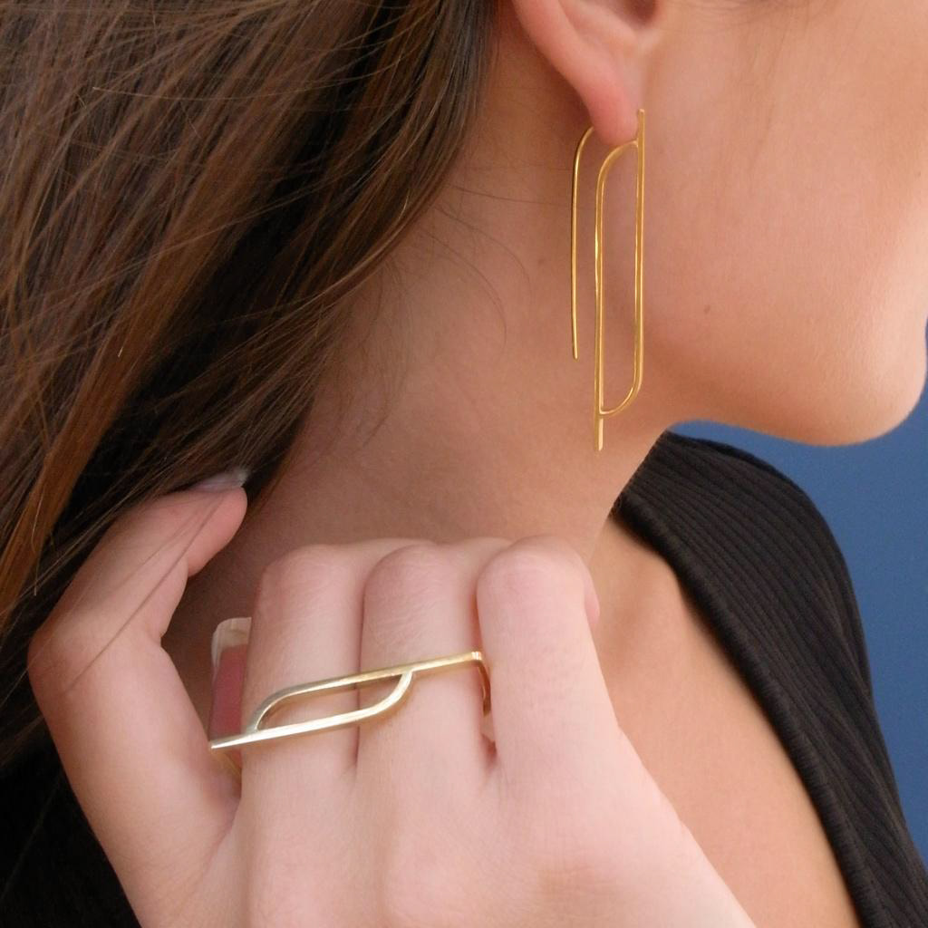 Bague double en laiton doré - 110€ Ref. AA-BASCA