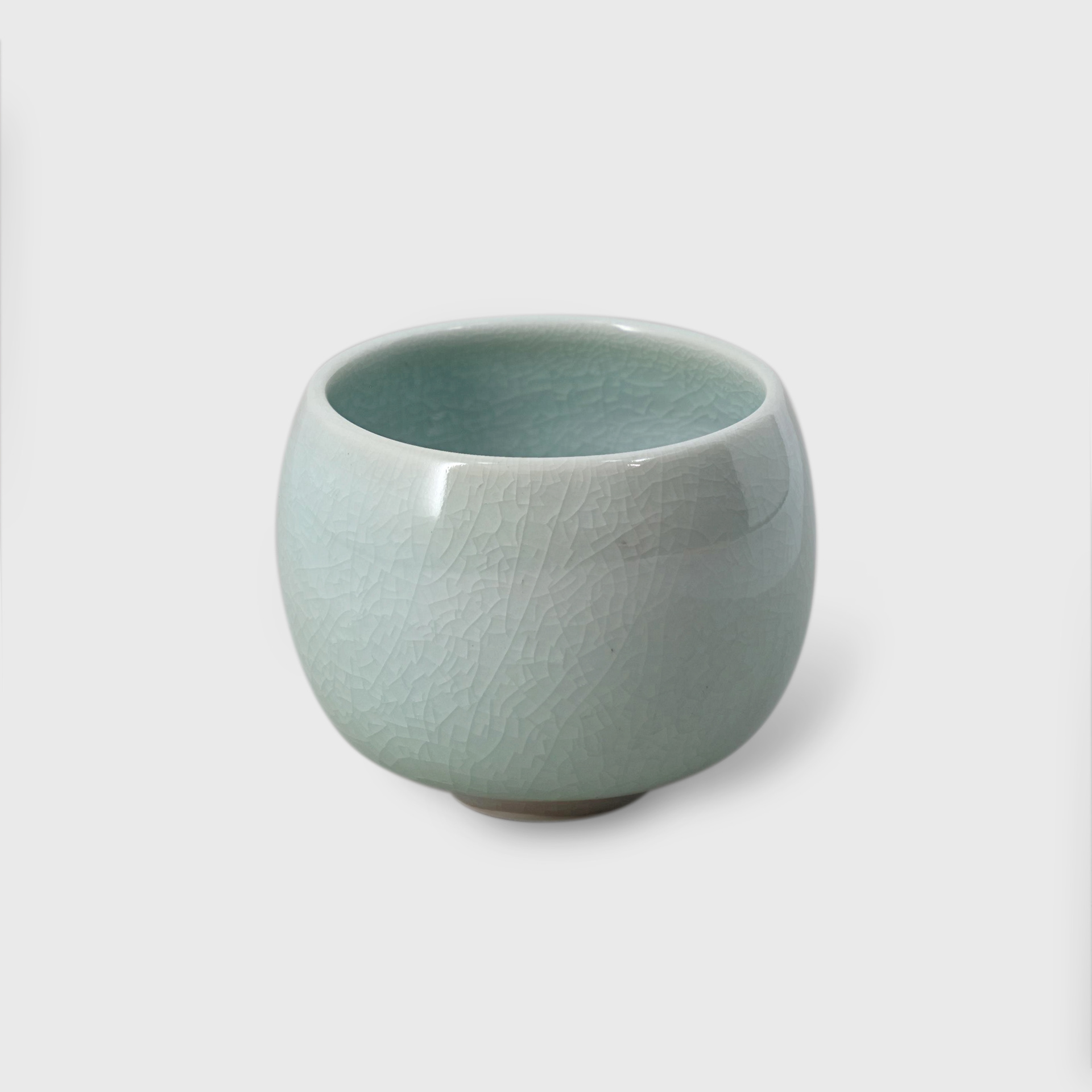 Bol rond d'hiver porcelaine & céladon bleu - 140€
