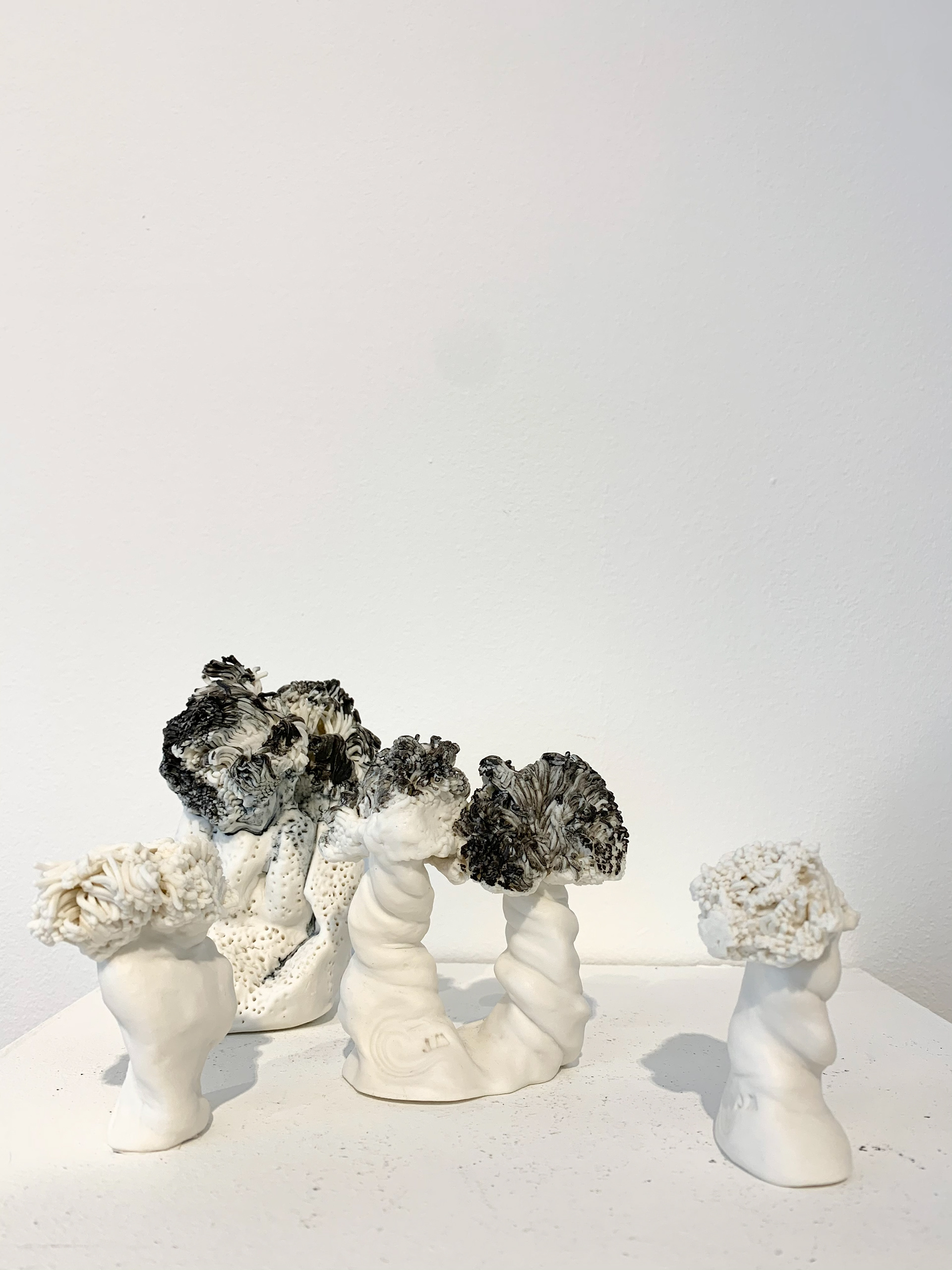 Sculptures "CORAL" & "TWINSCORAL" en biscuit de porcelaine, pièces uniques / 40€ /60€ /80€