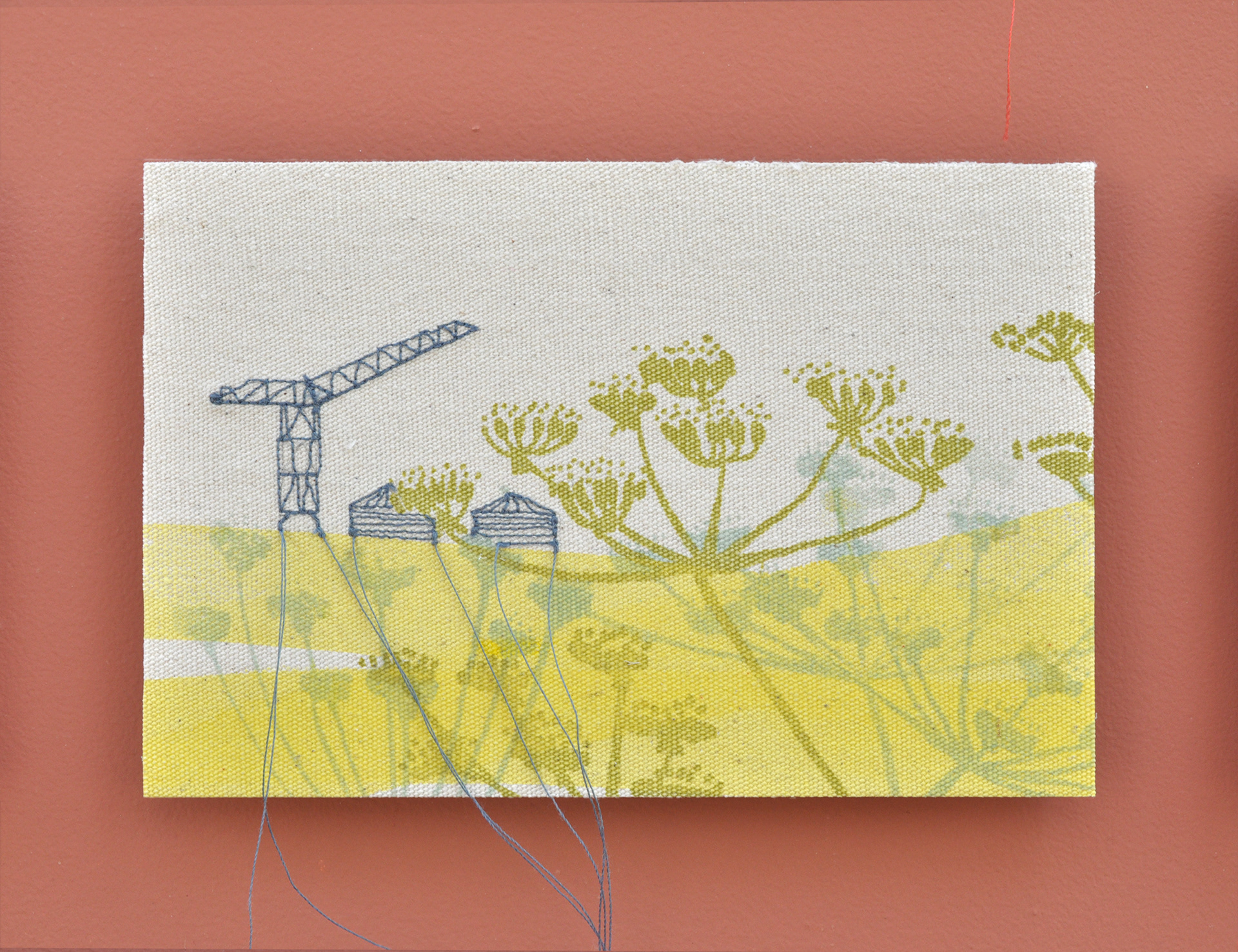 Paysage brodé mural PM ou GM - Textile - 38€ / 50€