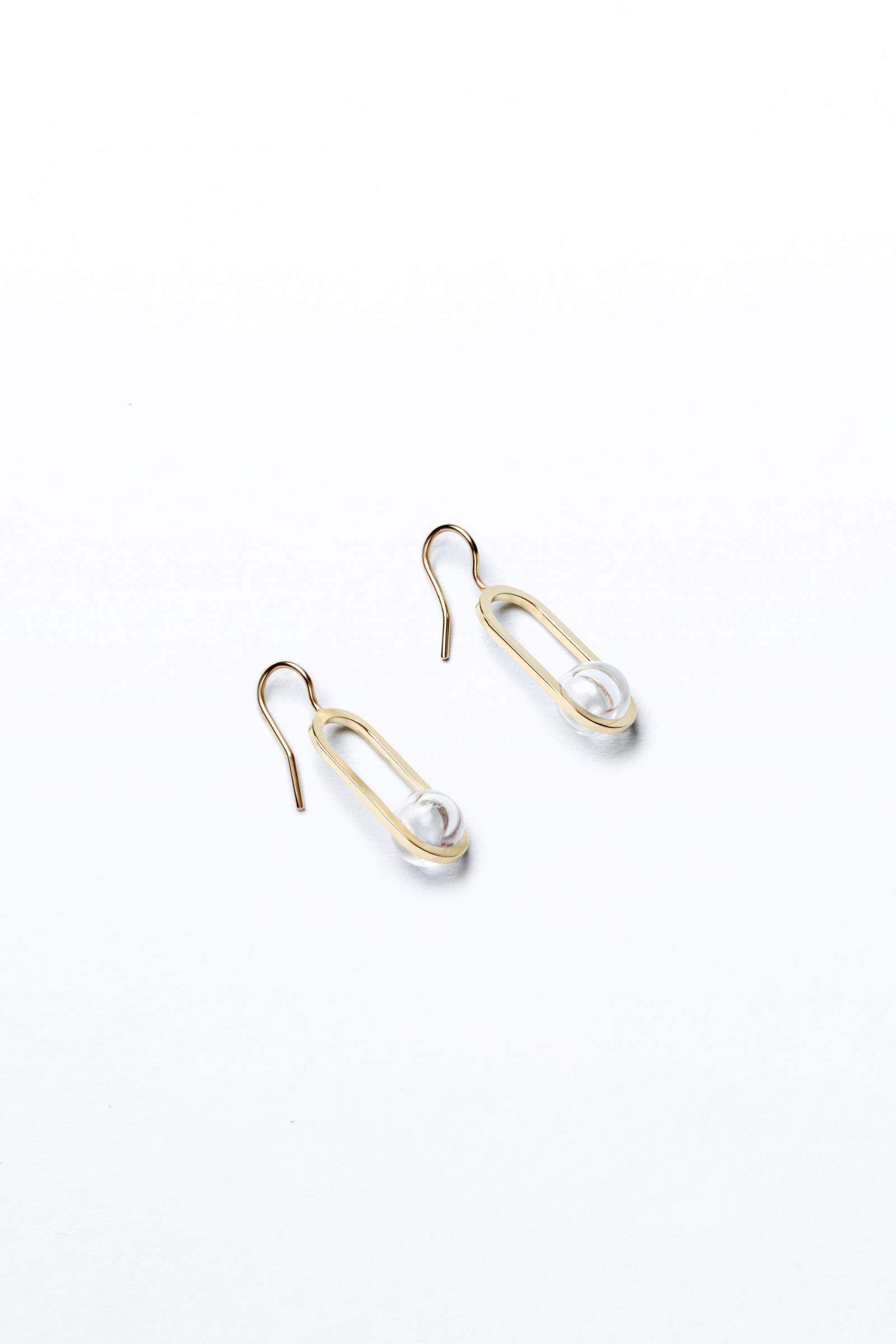Boucles d'oreilles en vermeil et verre soufflé - 190€