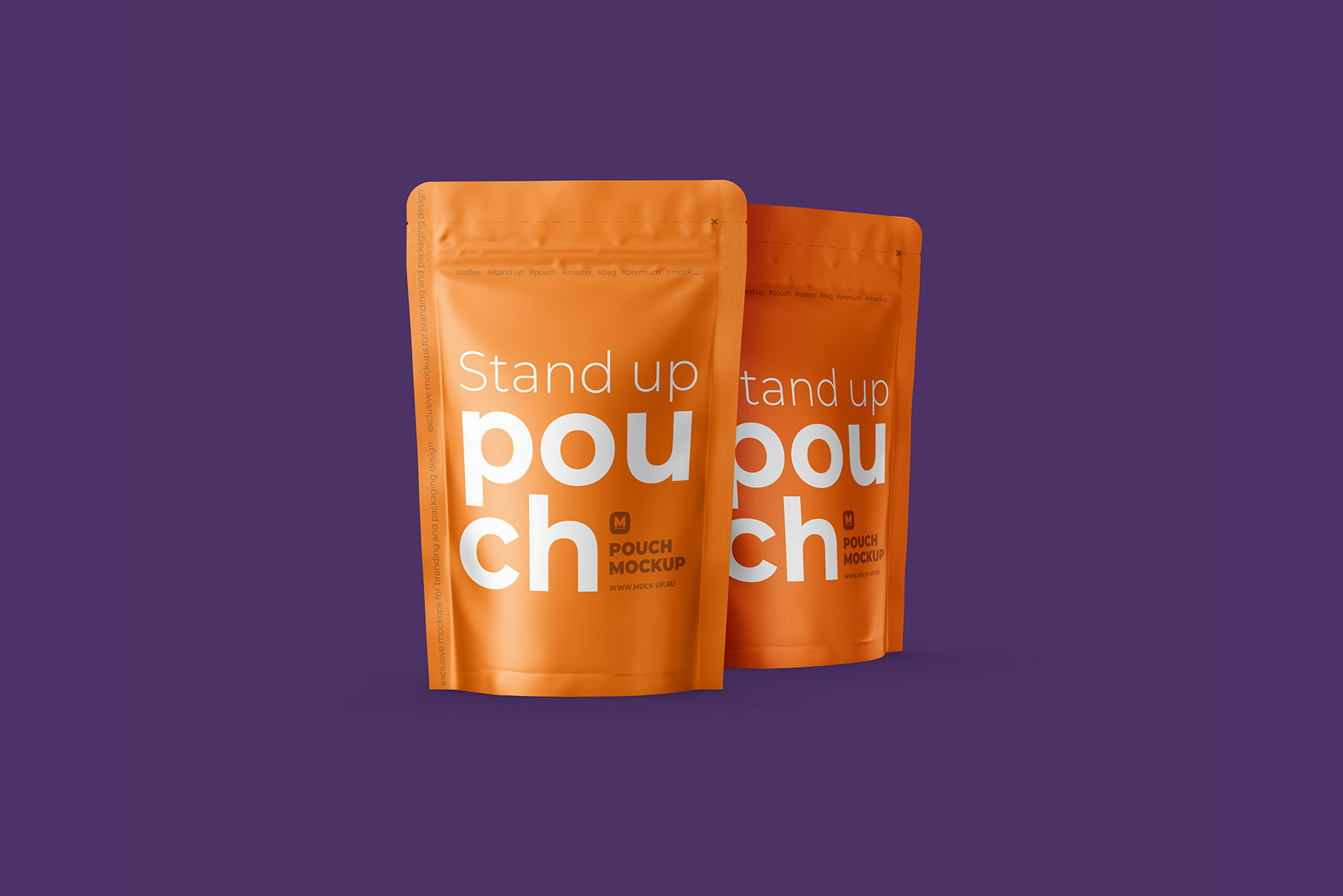 Download Exclusive Product Mockups - Stand-up Pouch Mockup front ...