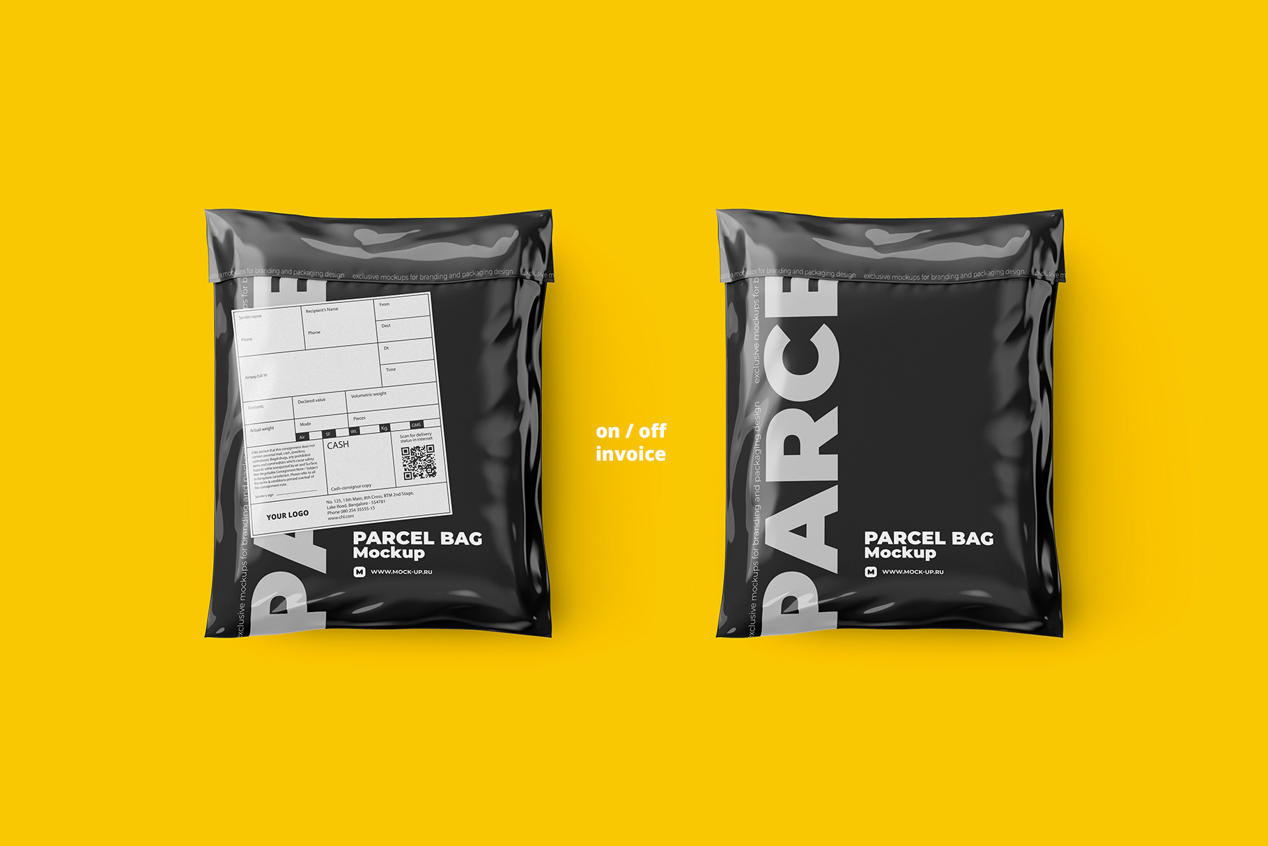 Download Exclusive Product Mockups - Parcel bag mockup