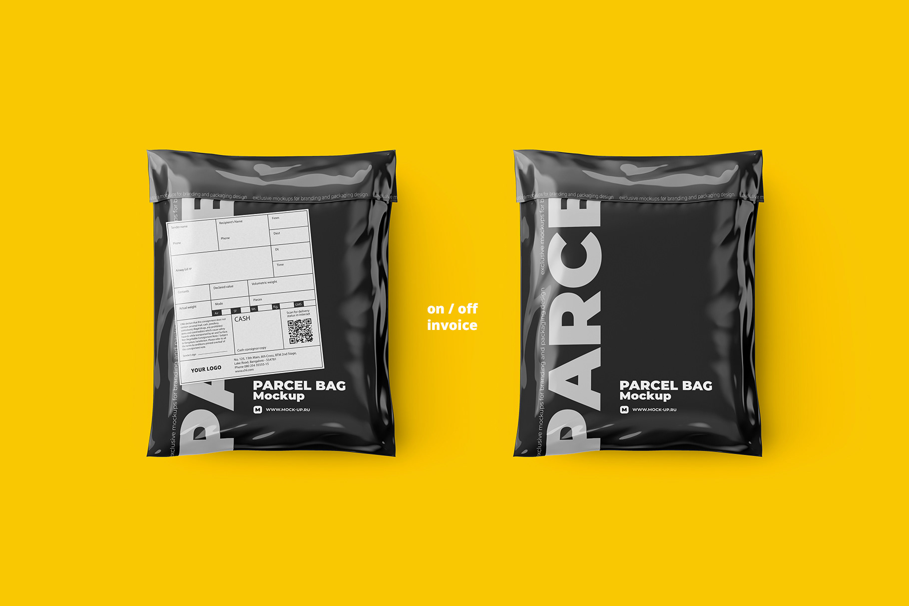 Download Mail bag mockup