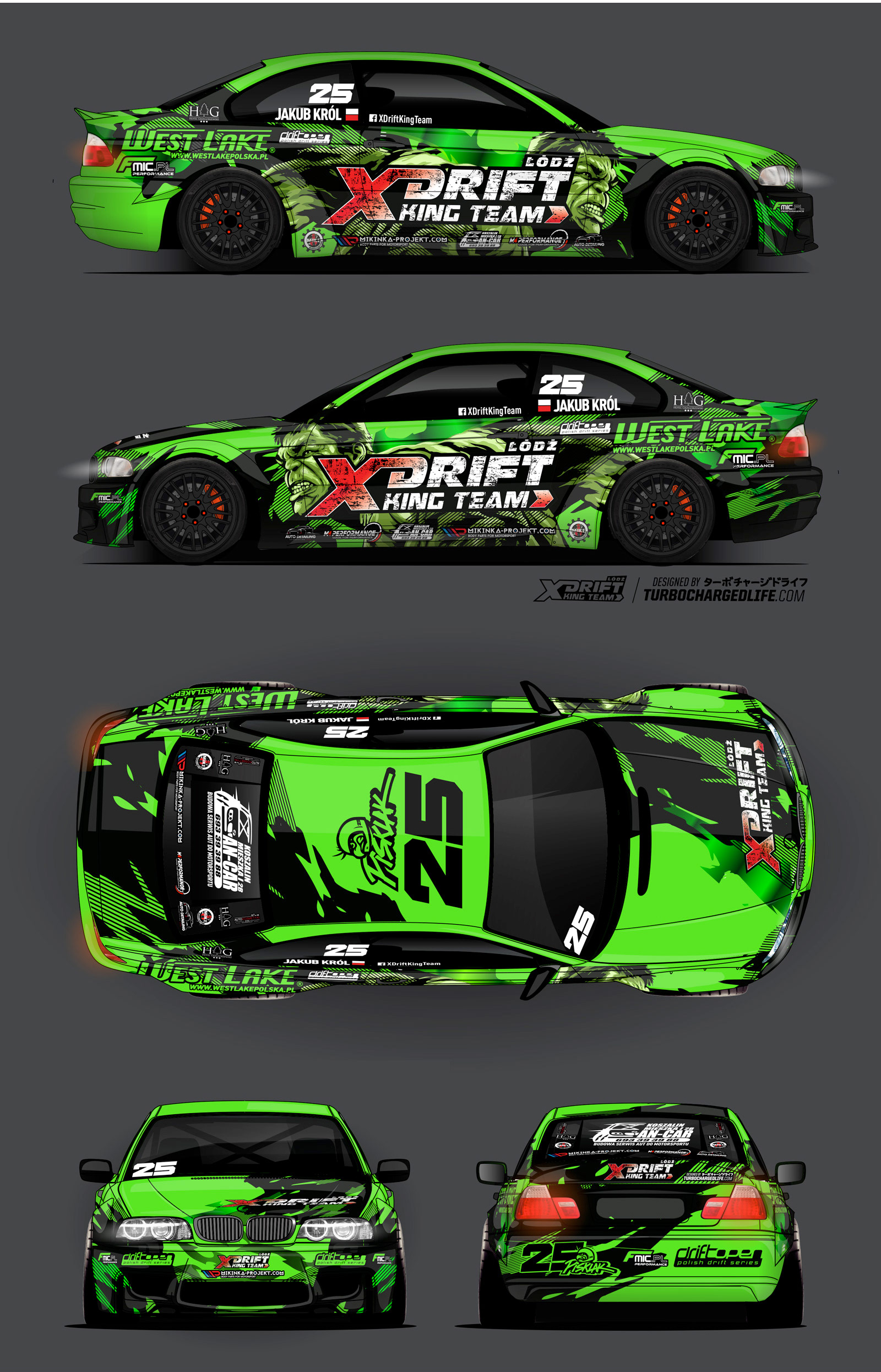 Livery Sport развёртки BMW e46