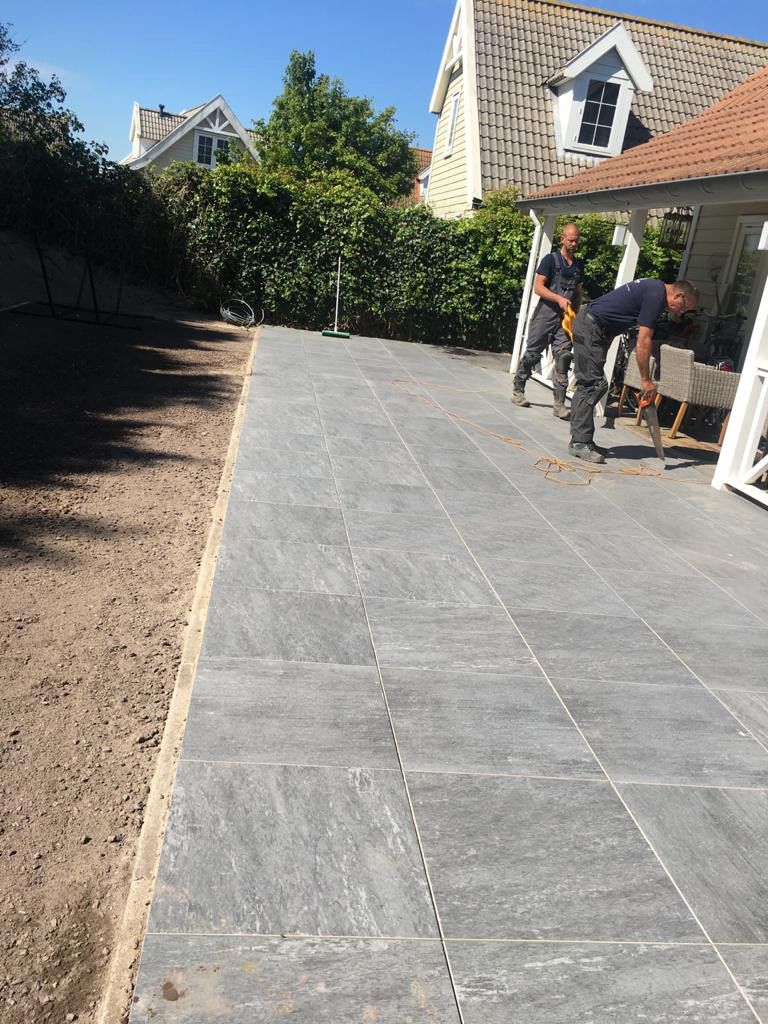 Verhallen Grondverzet straatwerk - terras