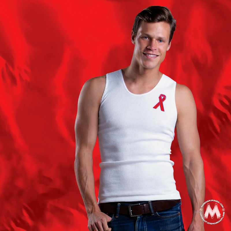 Cover image for the December 2011 World AIDS Day edition of Queensland Pride magazine, by photographer Markham Lane.
