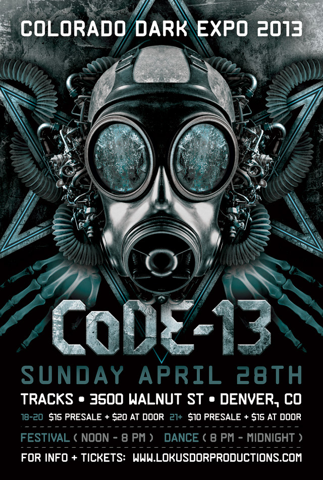 Industriarts Studio - Denver Gothic/Industrial Scene — Flyer Designs