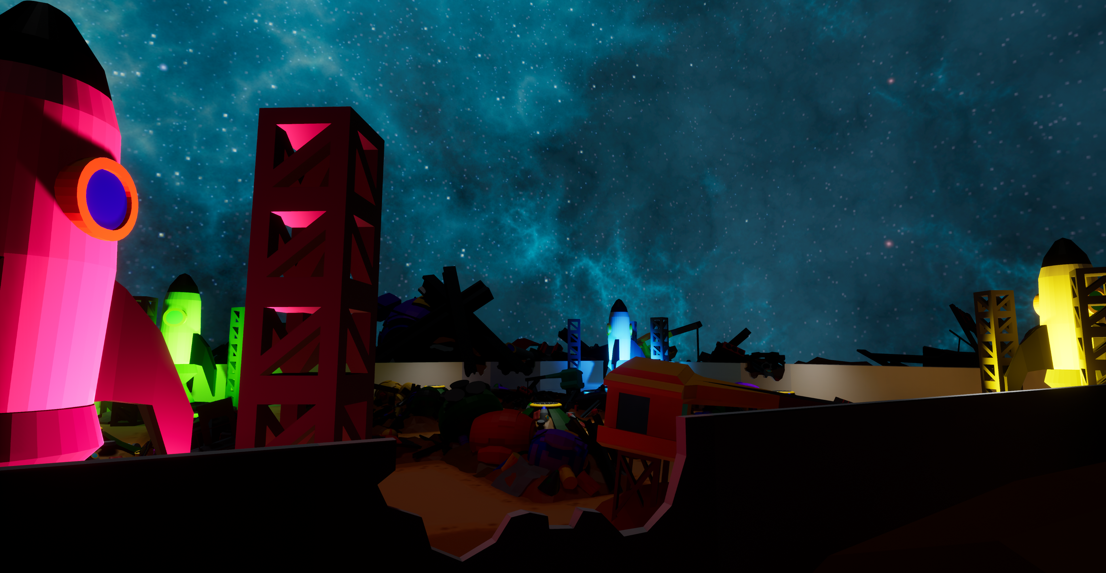 Early Level junkship Design - Night