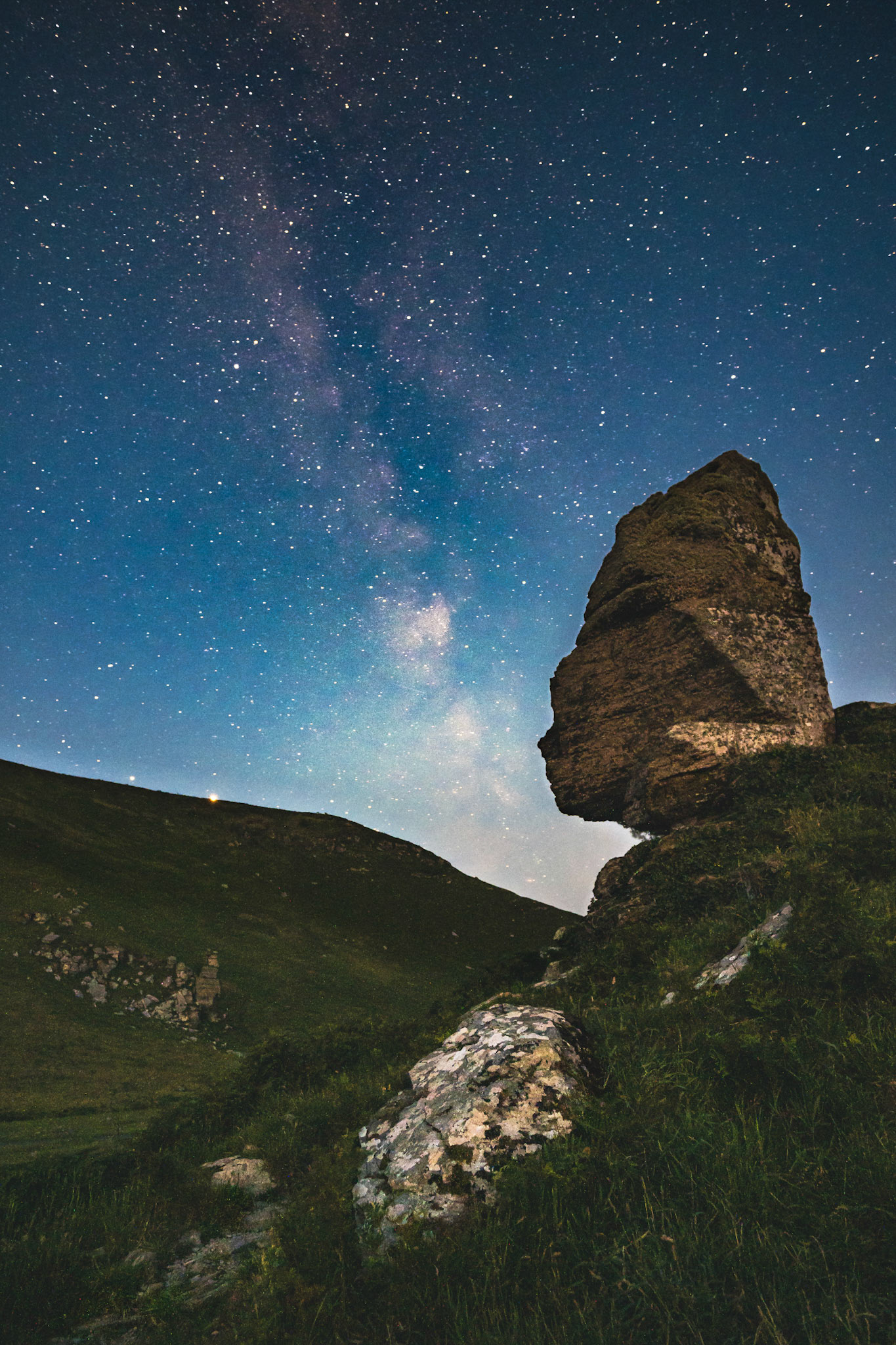Milky Way over Valley of Rocks