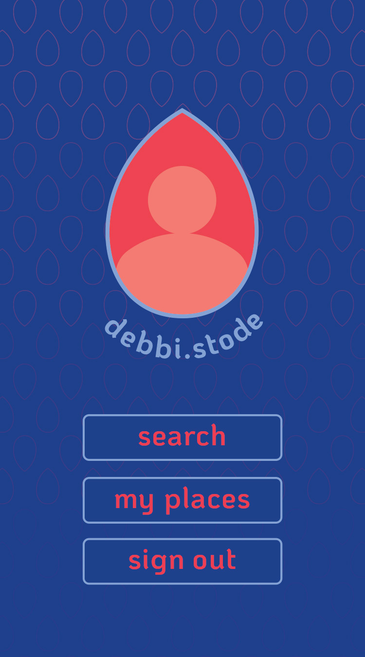 user account page