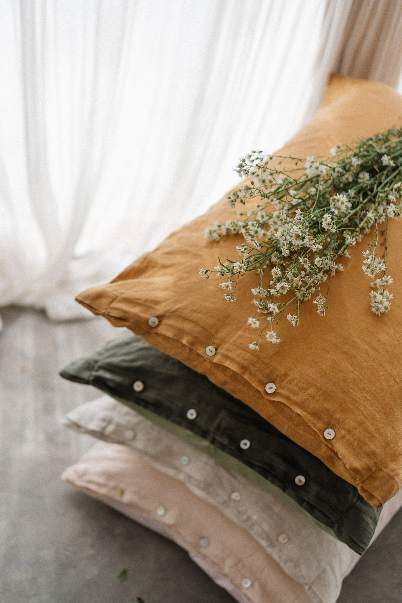 100% Flax Line Pillow Cases