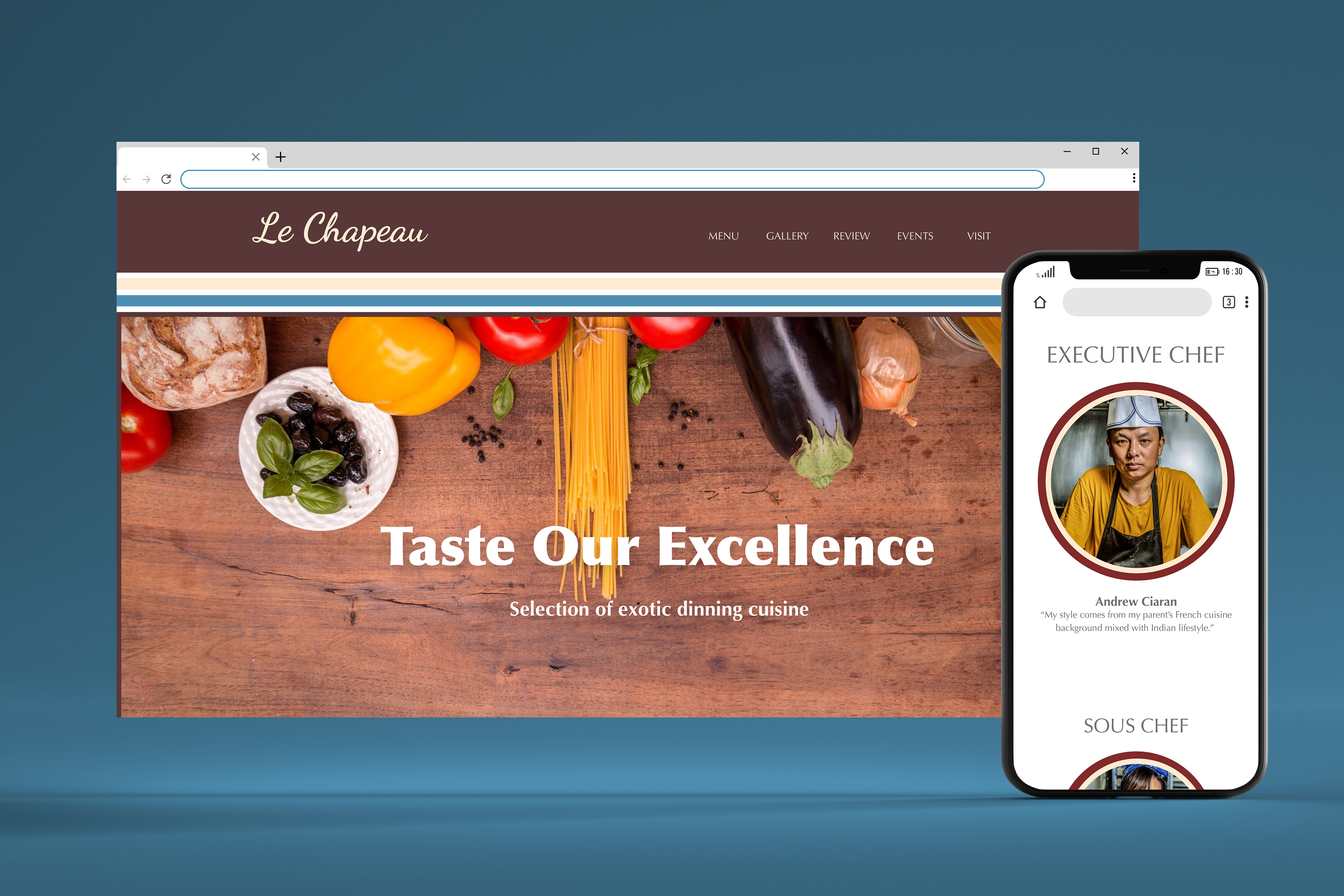 Ryan Markowitz - Le Chapeau Restaurant Website