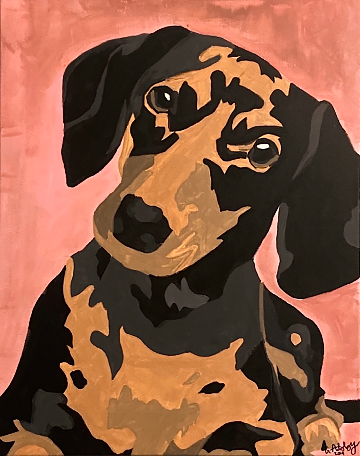 “Lucy”, Acrylic on canvas, Abby Graham, Ocean Springs High School