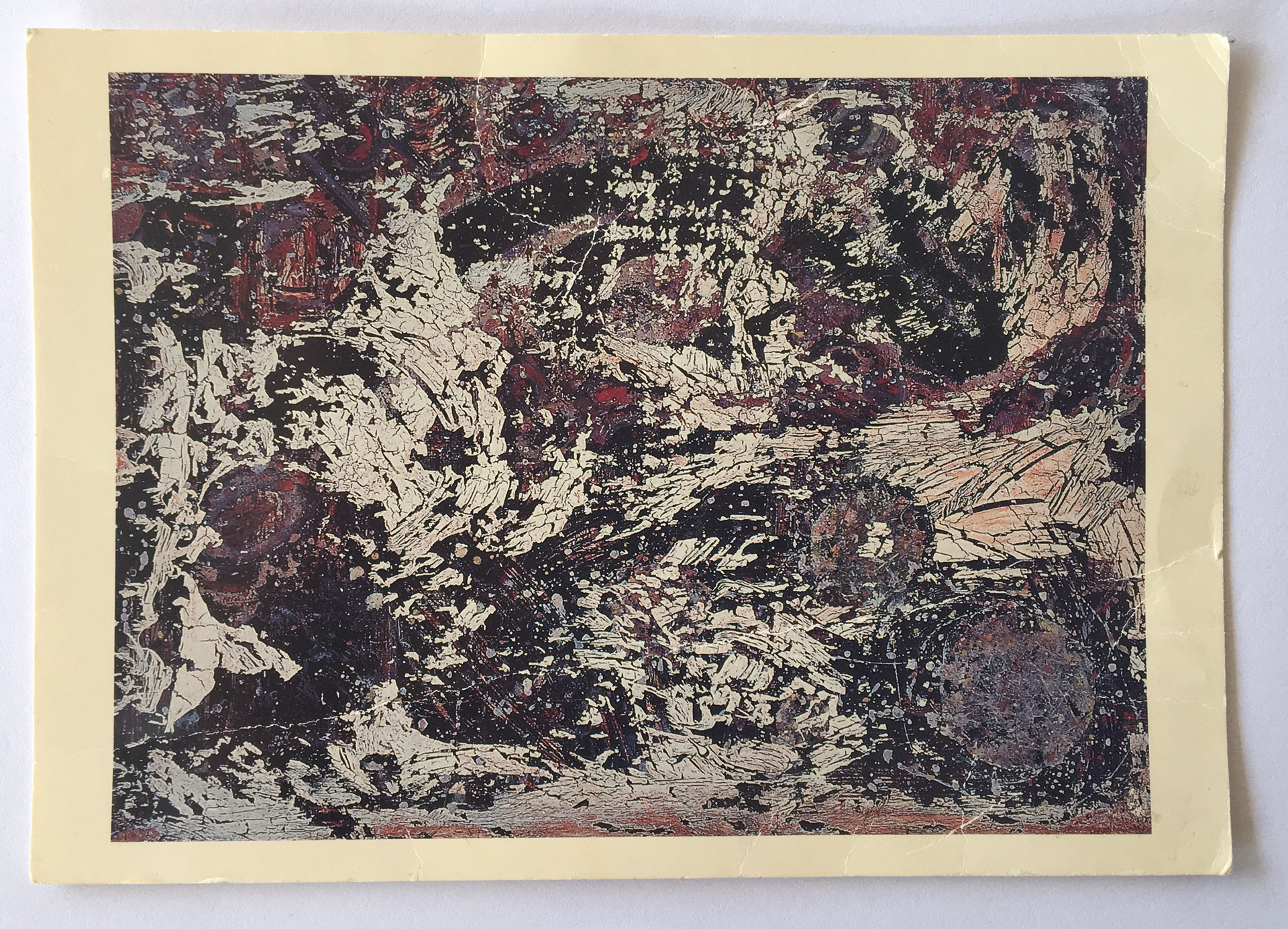 "Fragments and Constructs" by Leon Caraco mixed media on canvas