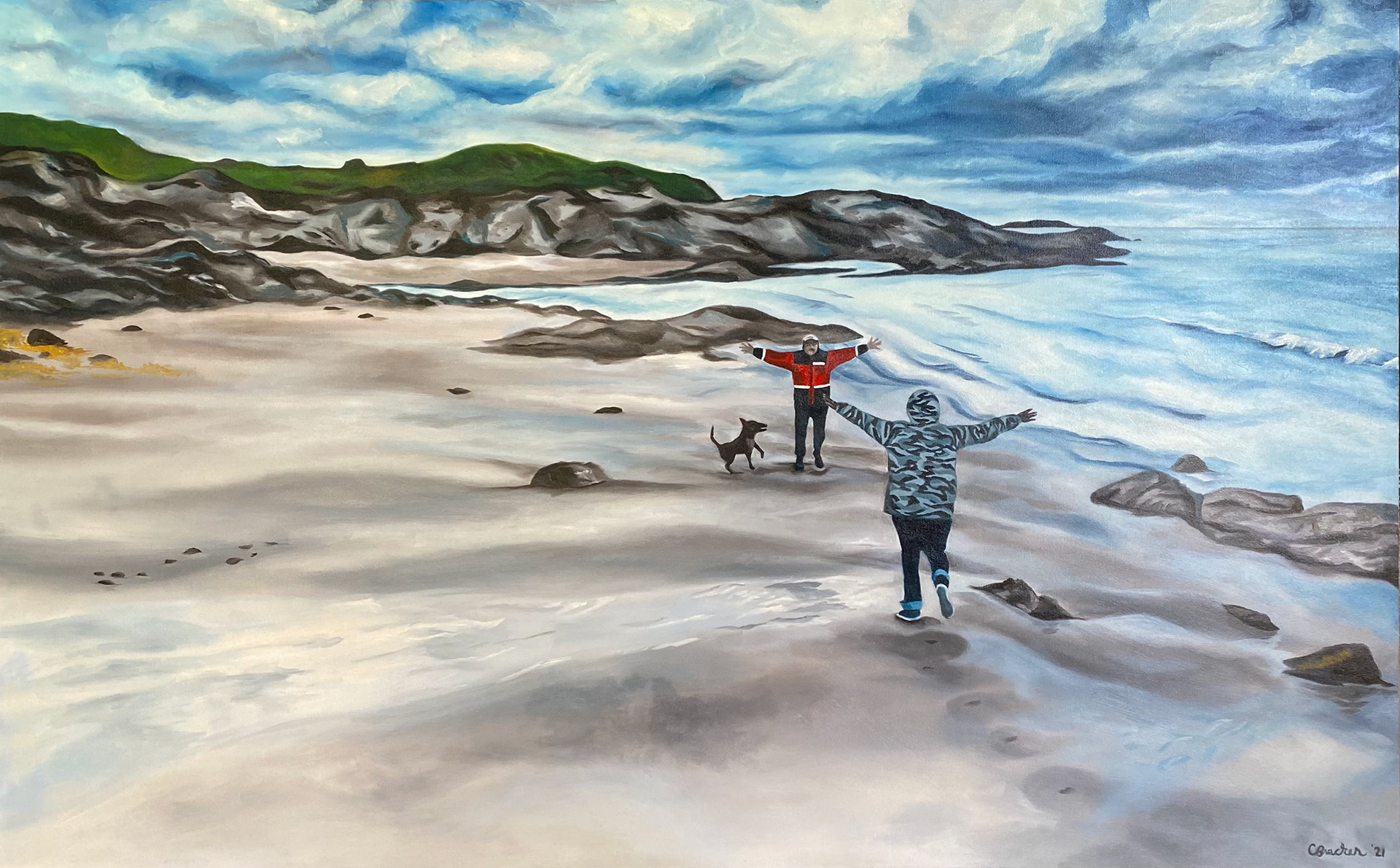 Africa in Vigra, 2021, Oil Paint on Canvas, Commissioned Work