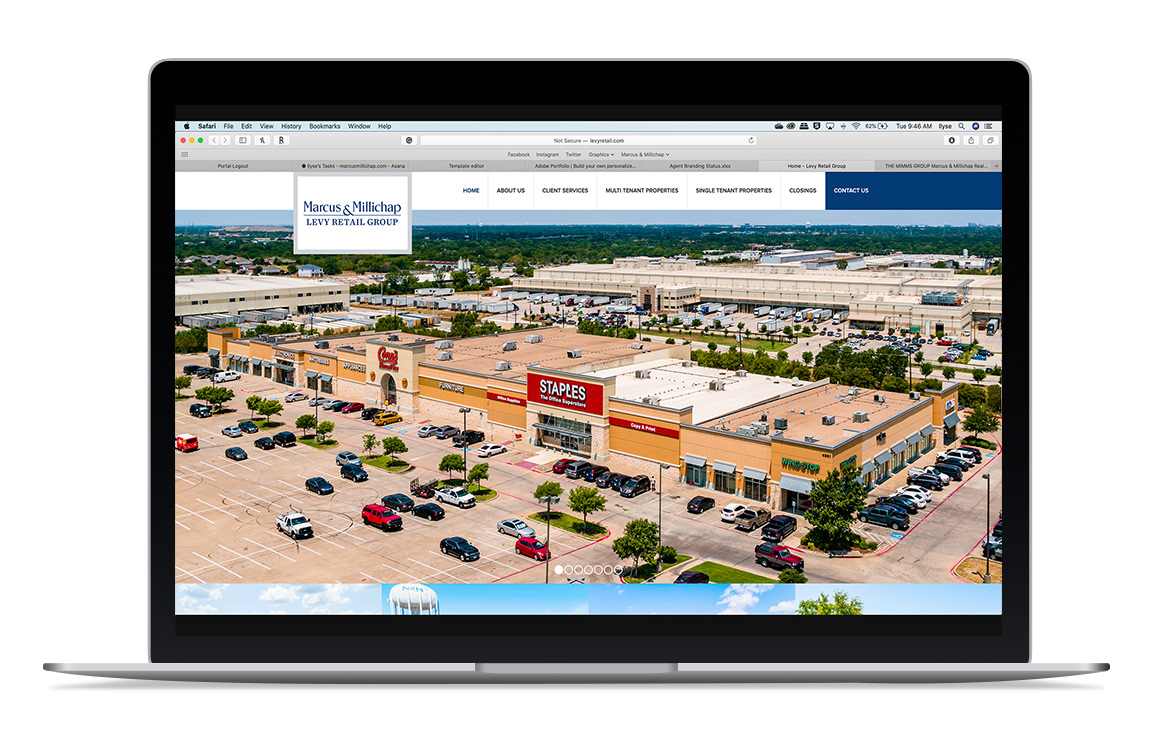 Levy Retail Group Logo + Website