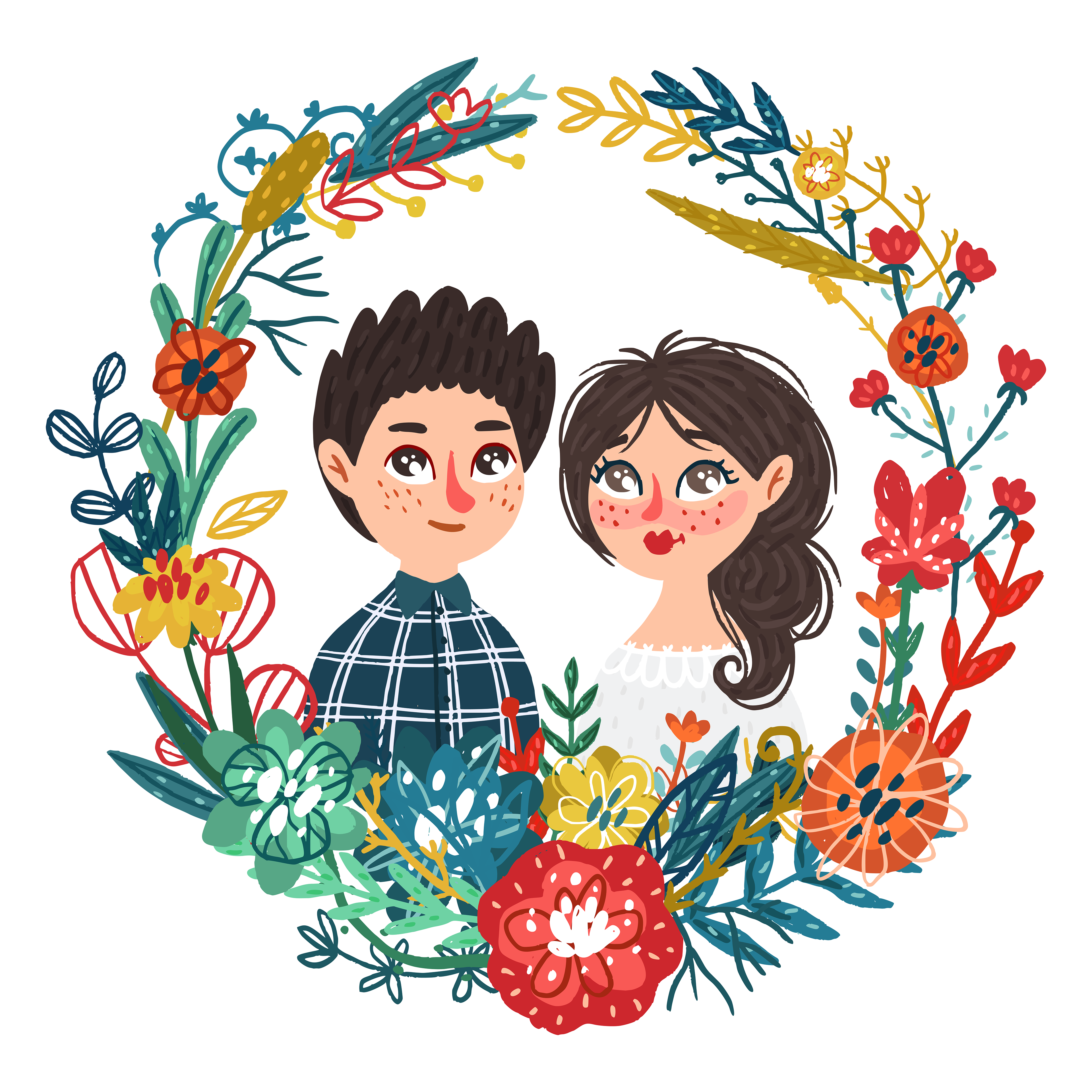 Melody & Giovanni Custom Illustration